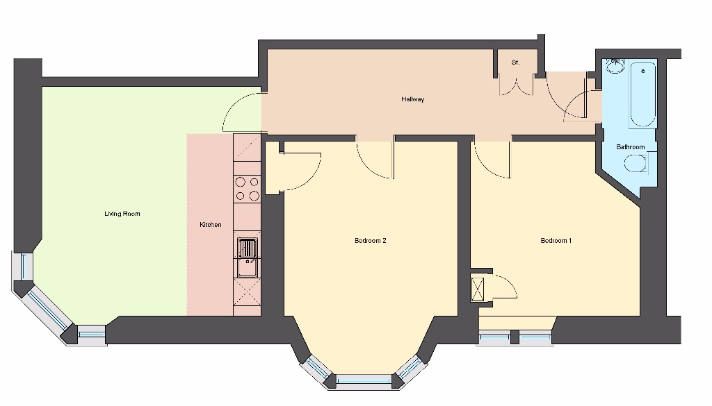 2 Bedrooms Flat to rent in Alexandra Parade, Dennistoun, Glasgow G31