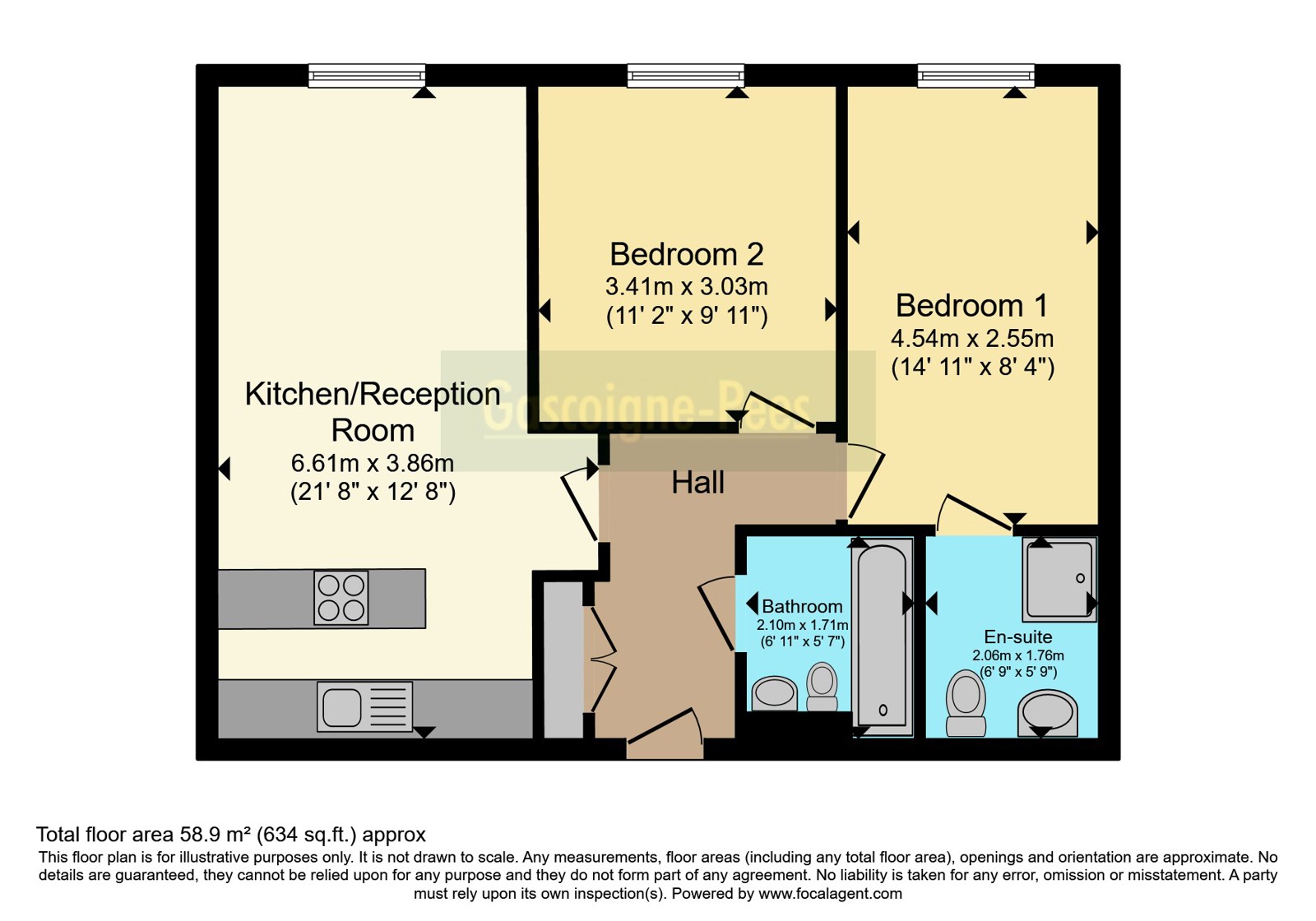 Flat 82, Aspects, 1, Throwley Way, Sutton floorplan