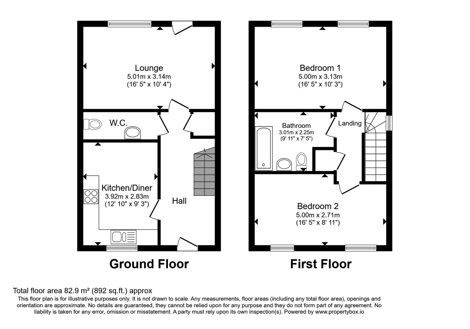 3 The Old Blacksmiths Yard,, Higher Condurrow, Cornwall floorplan