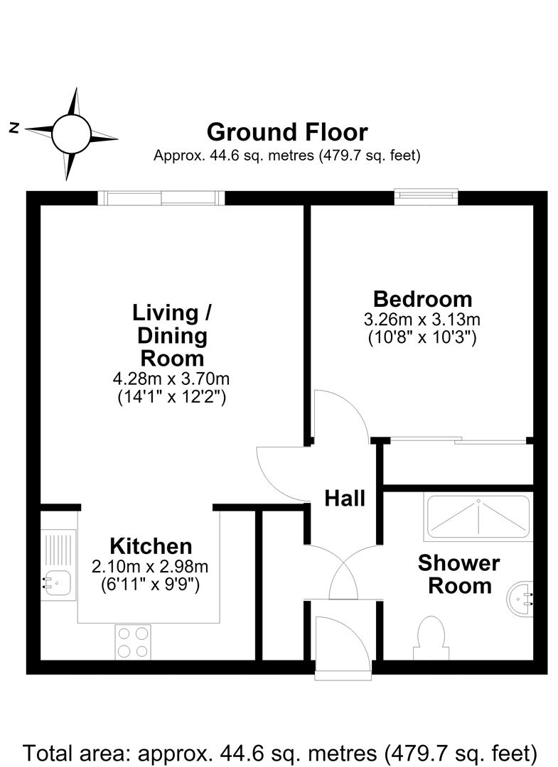 Flat 8, Millcroft Court, Mill Road, Cambridge floorplan