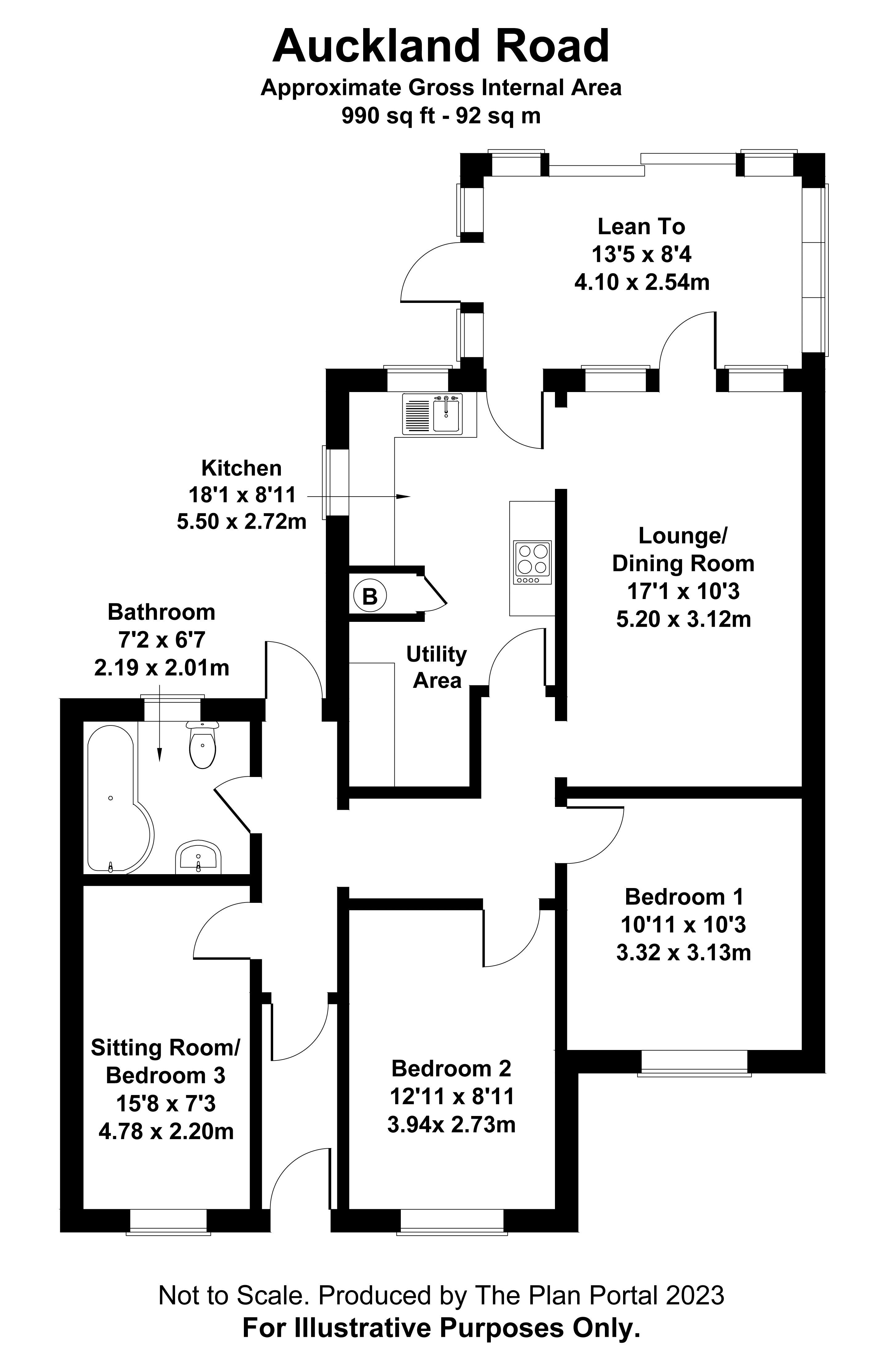 Auckland Road, Caterham CR3, 3 bedroom semidetached bungalow for sale