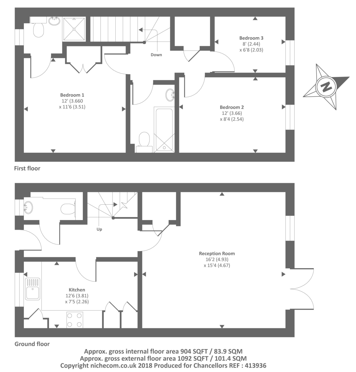 3 Bedrooms Semi-detached house for sale in Charlotte Mews, Farnborough, Farnborough, Hampshire GU14