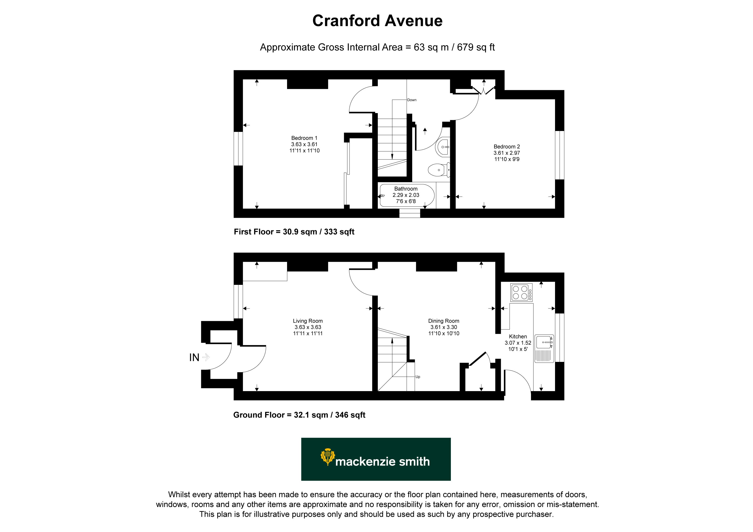 11, Cranford Avenue, Fleet floorplan