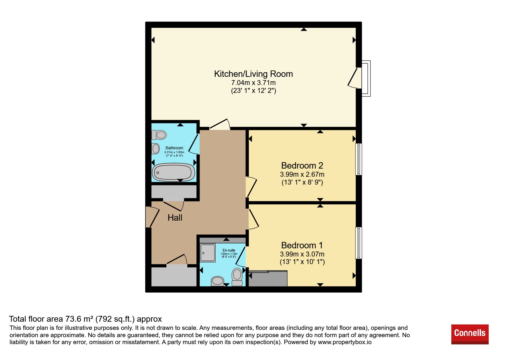 Flat 148, Ovaltine Court, Ovaltine Drive, Kings Langley floorplan