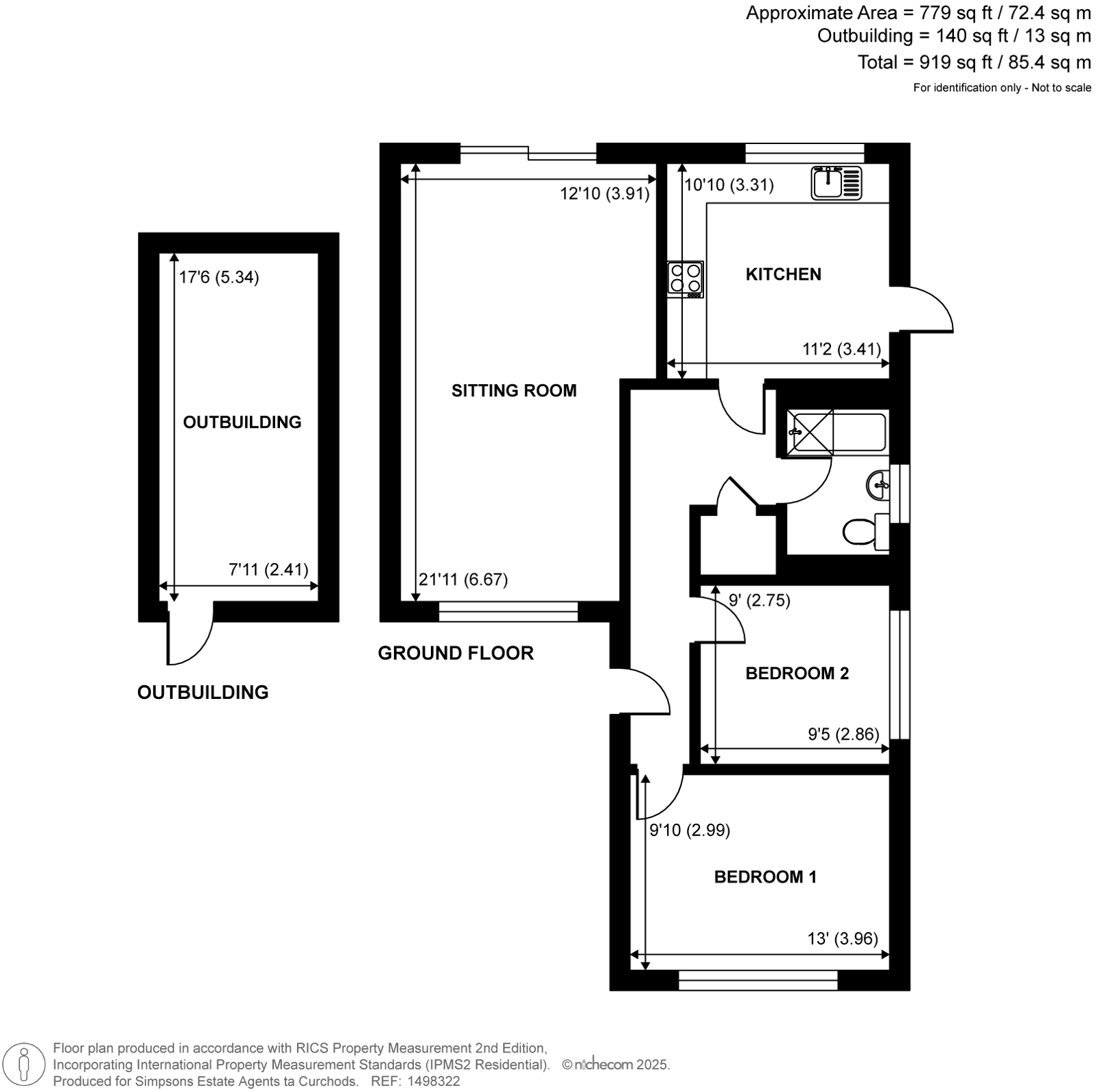 27, The Ridings, Addlestone floorplan