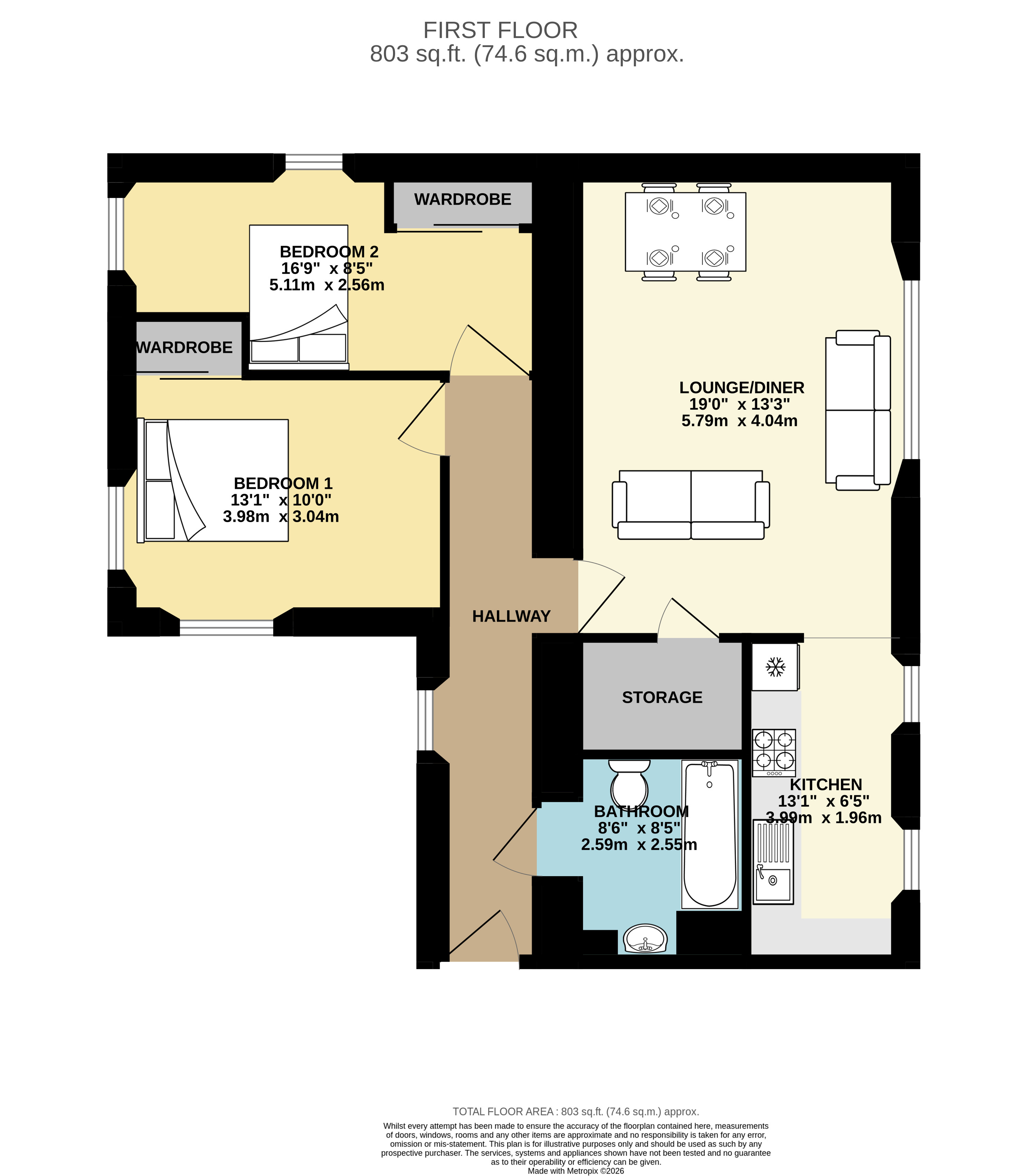 Flat 16, The Old Courthouse, Watergate, Isle Of Bute floorplan