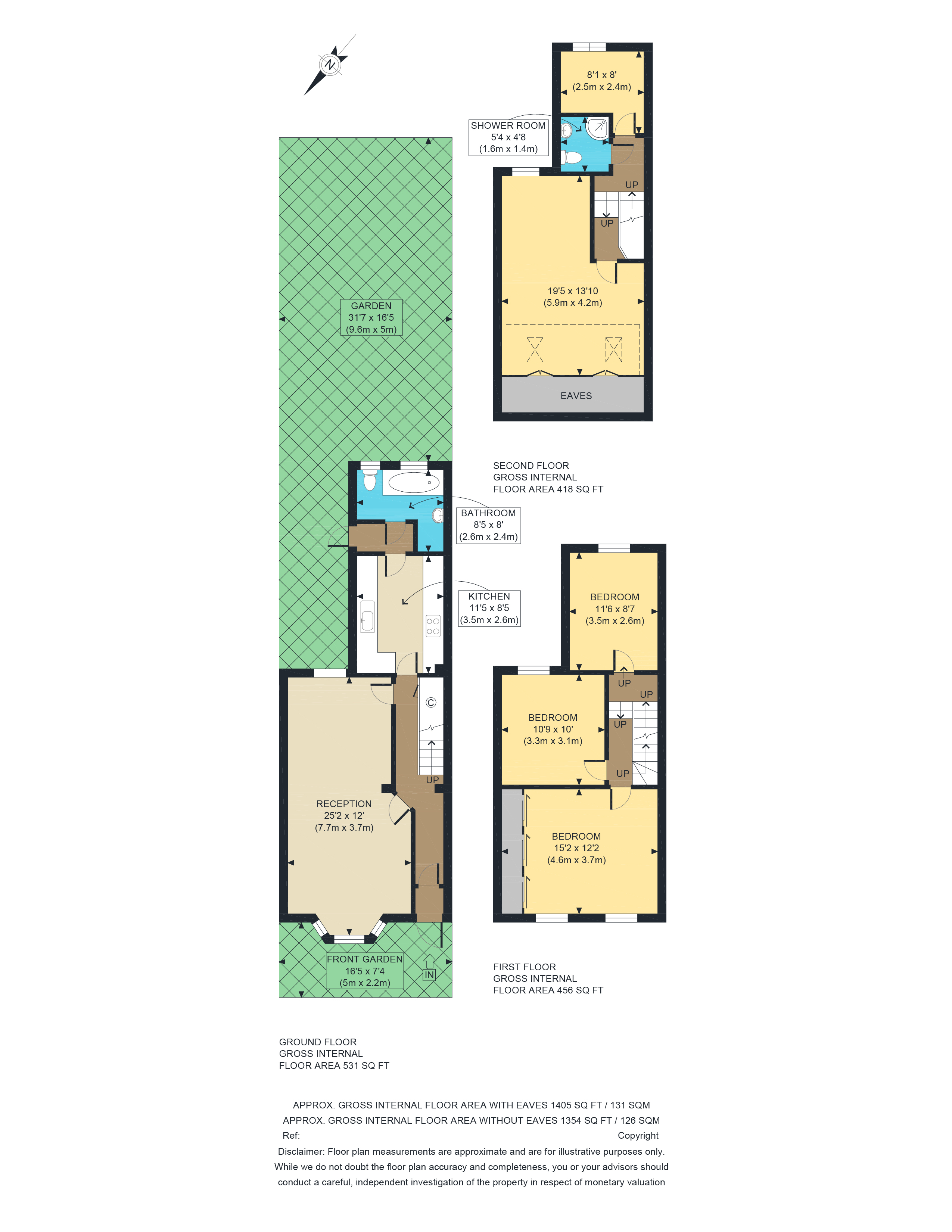91, Caistor Park Road, London floorplan