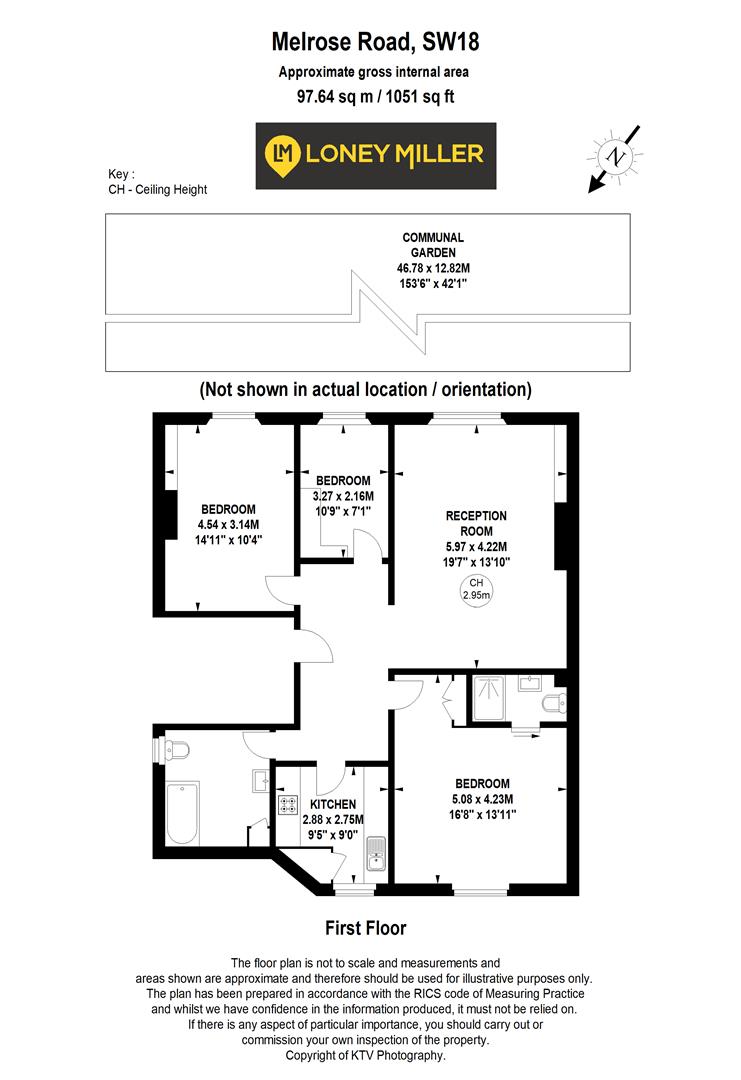 19c, Melrose Road, London floorplan