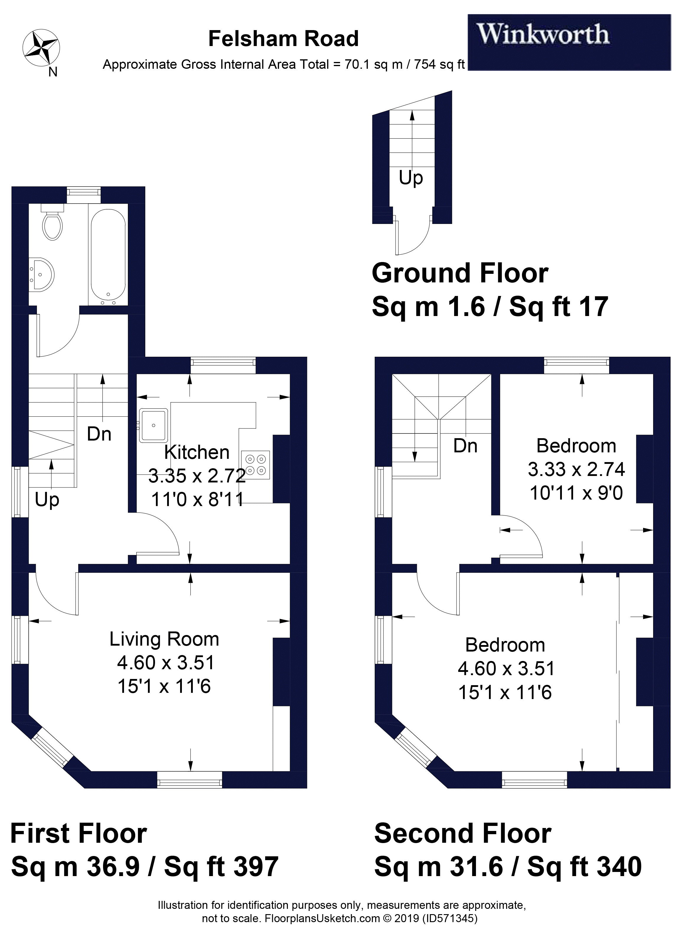 Felsham Road, London floorplan