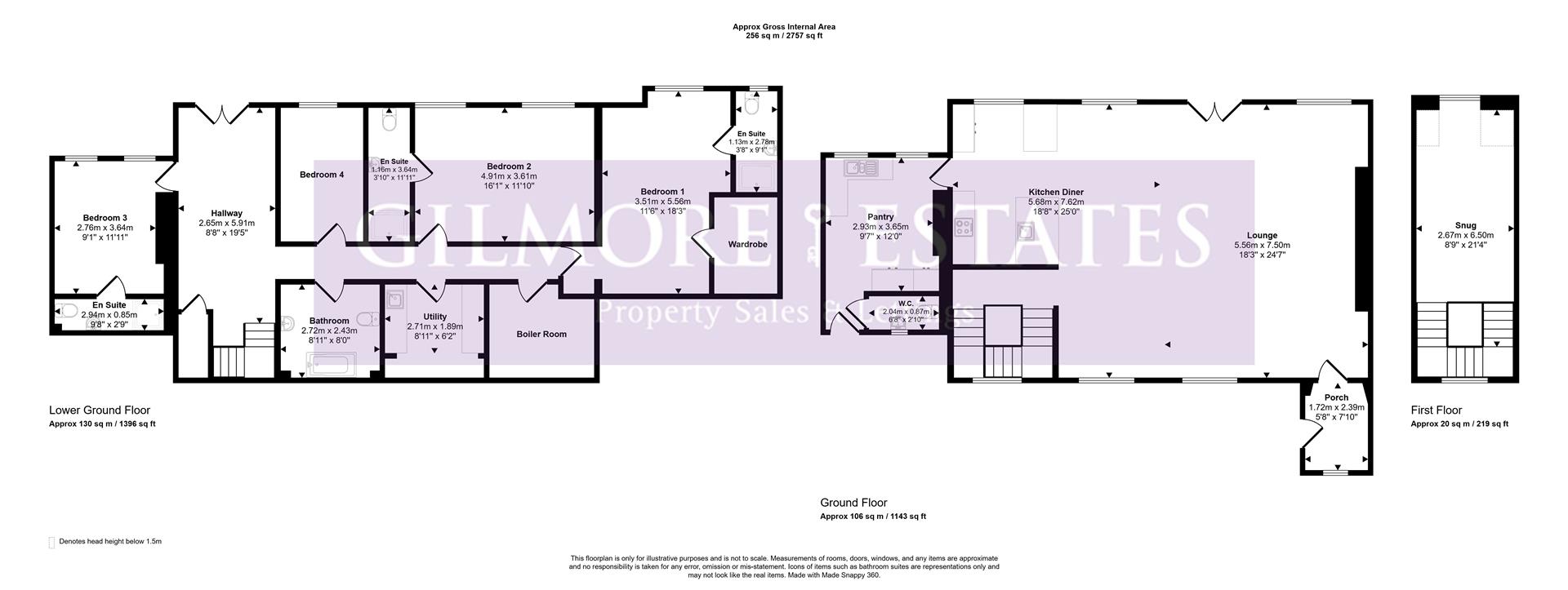 Hardwick House, Mount Pleasant, Stocksfield floorplan