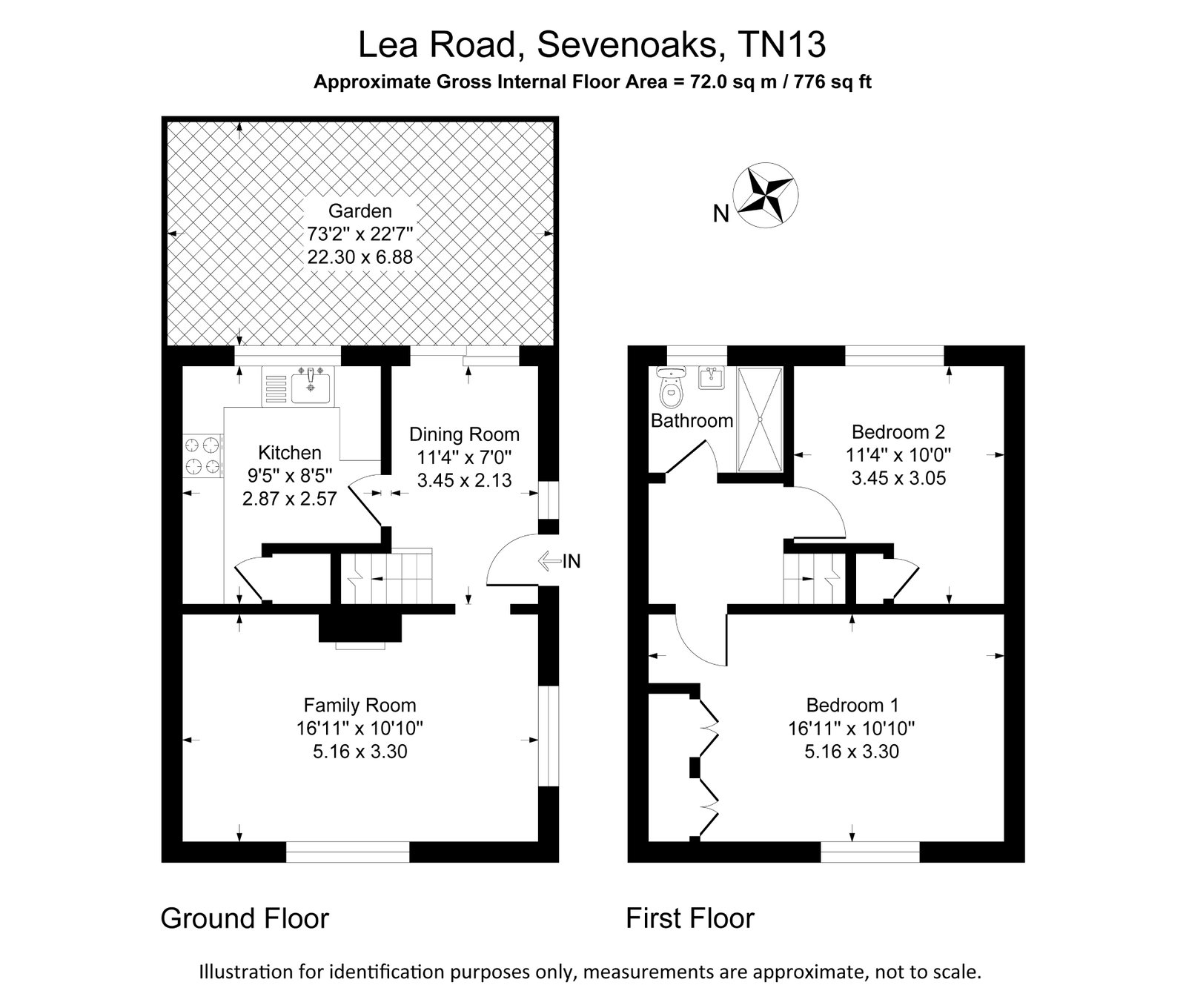 3, Lea Road, Sevenoaks floorplan