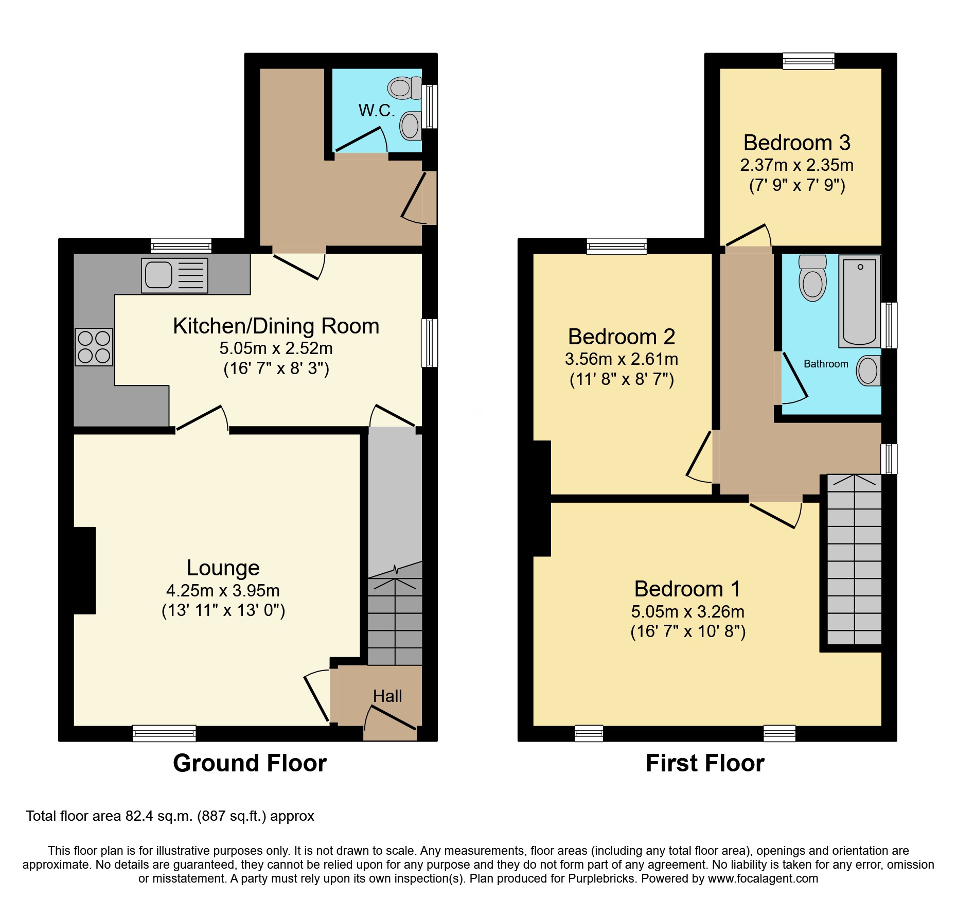 51, Woodhouse Road, Whitehaven floorplan