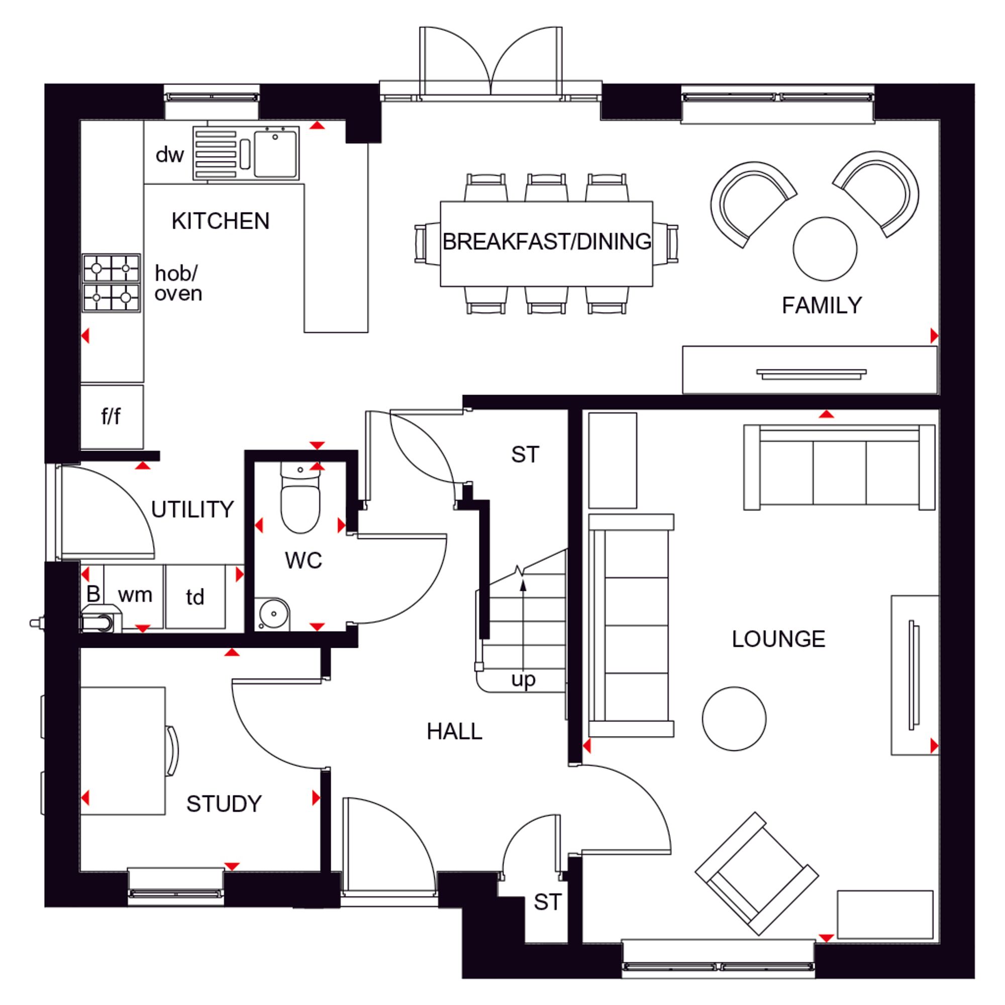 Plot 57, The Radleigh, Ashchurch, Tewkesbury floorplan