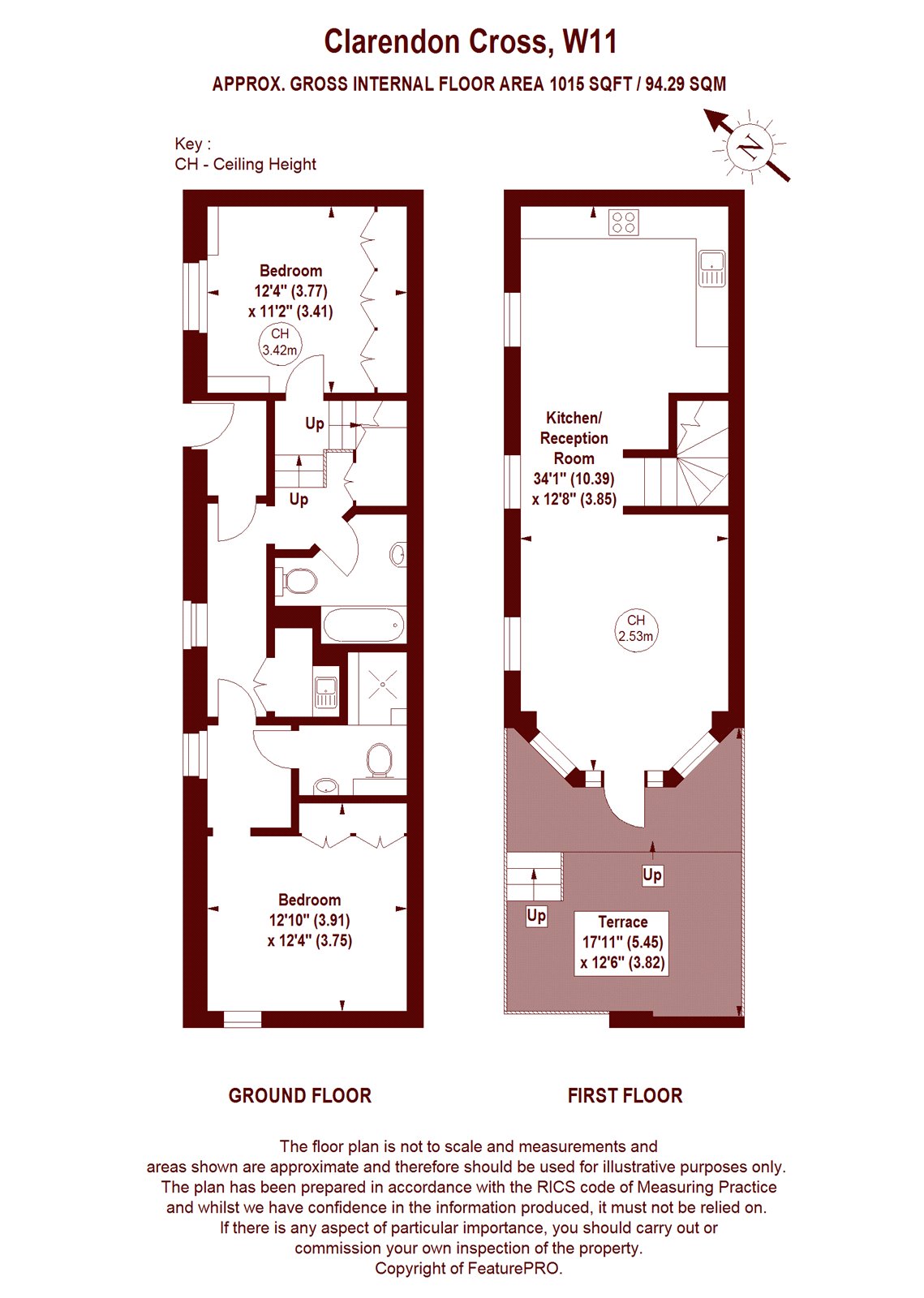 1C, Clarendon Cross, London floorplan
