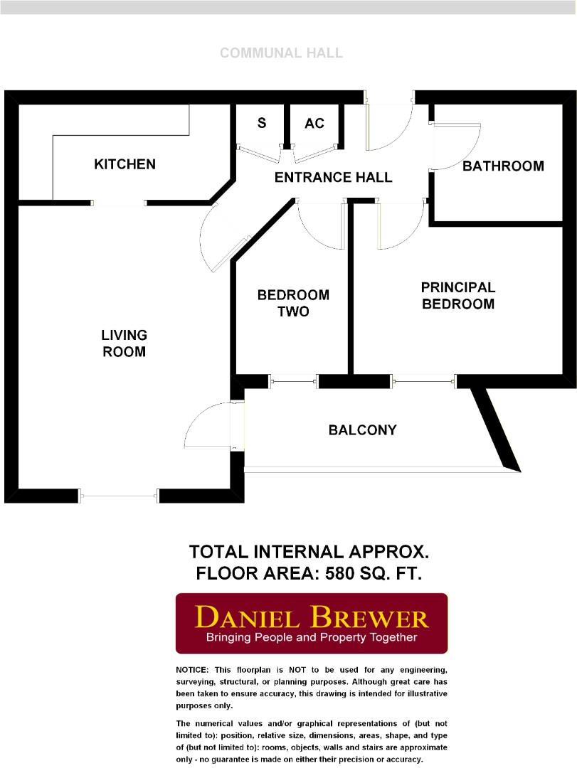 Flat 44, Fitzwalter Place, Chelmsford Road, Dunmow floorplan