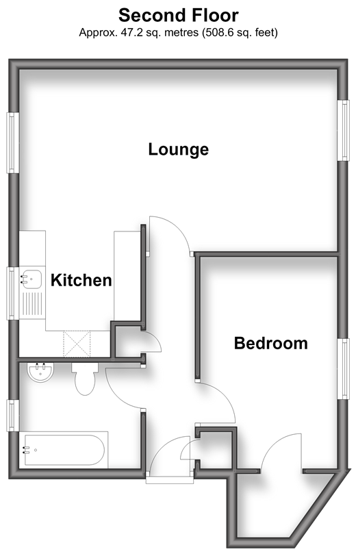 Trafalgar Close, Peacehaven floorplan