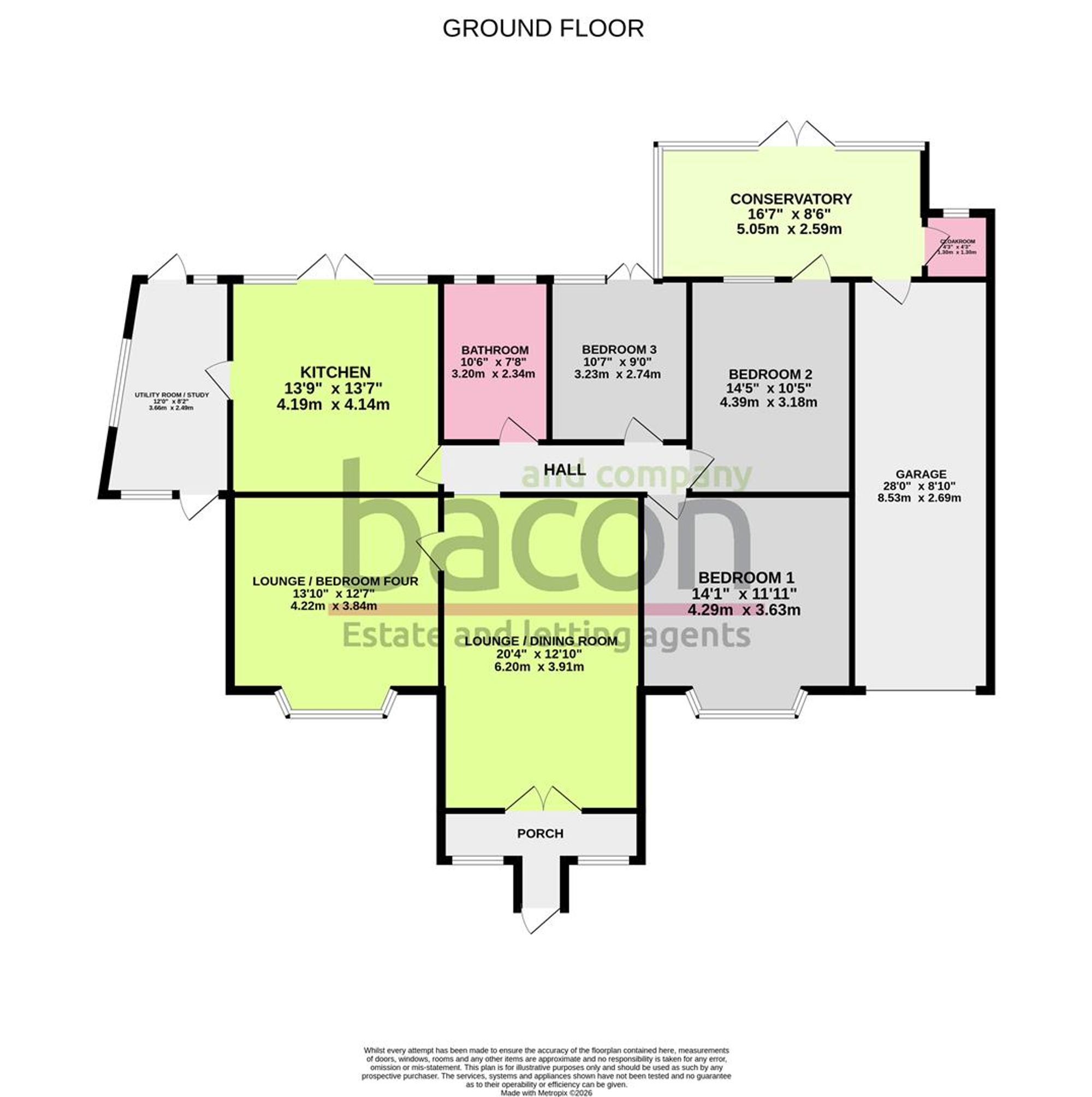 126 Warren Road, Worthing floorplan