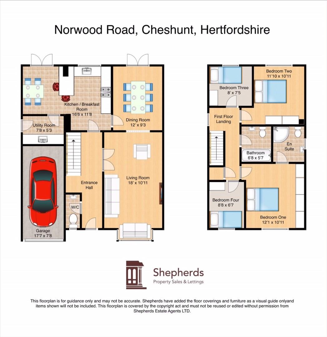 8, Norwood Road, Cheshunt floorplan
