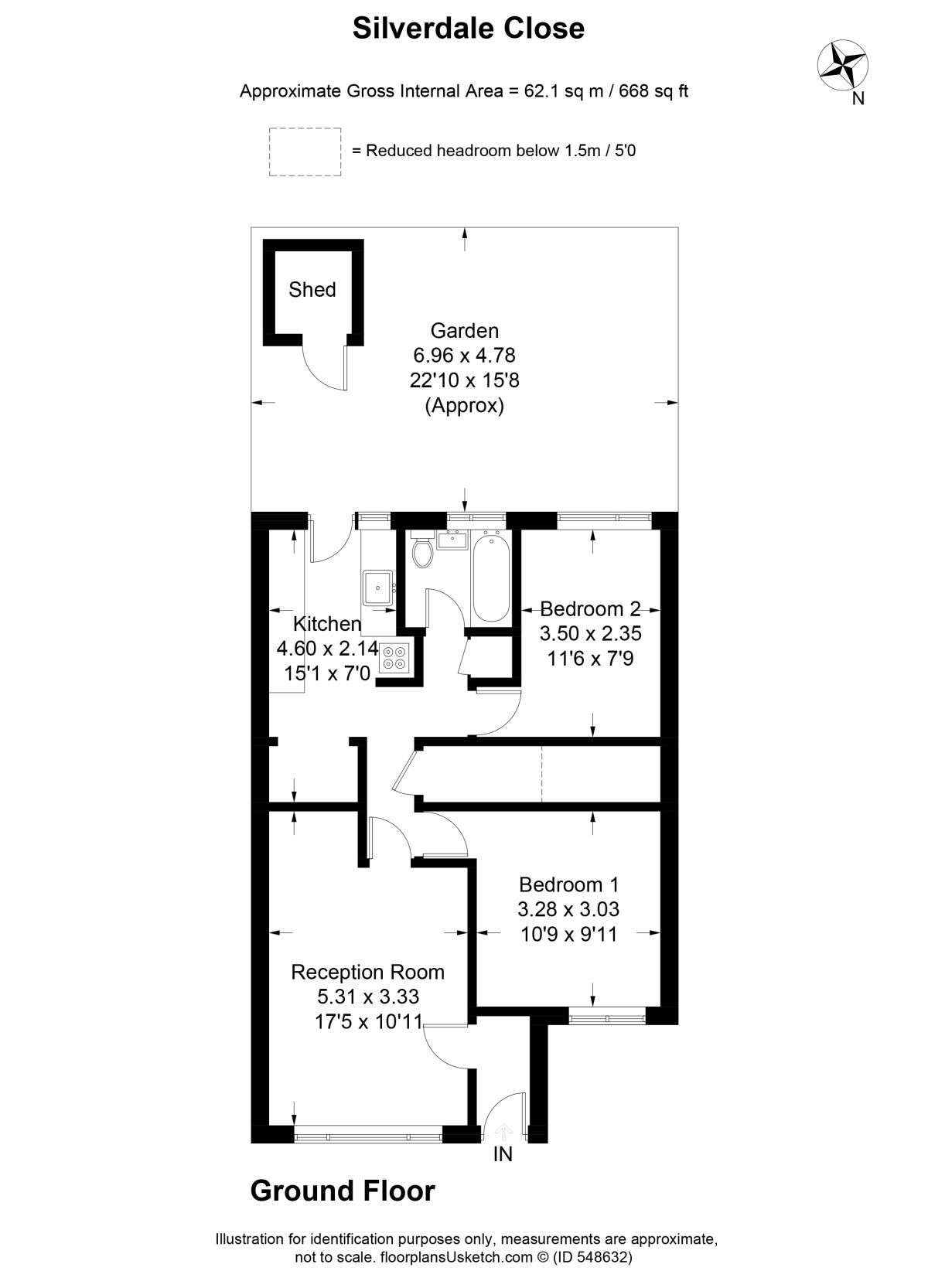 2 Bedrooms Flat for sale in Silverdale Close, Cheam, Sutton SM1