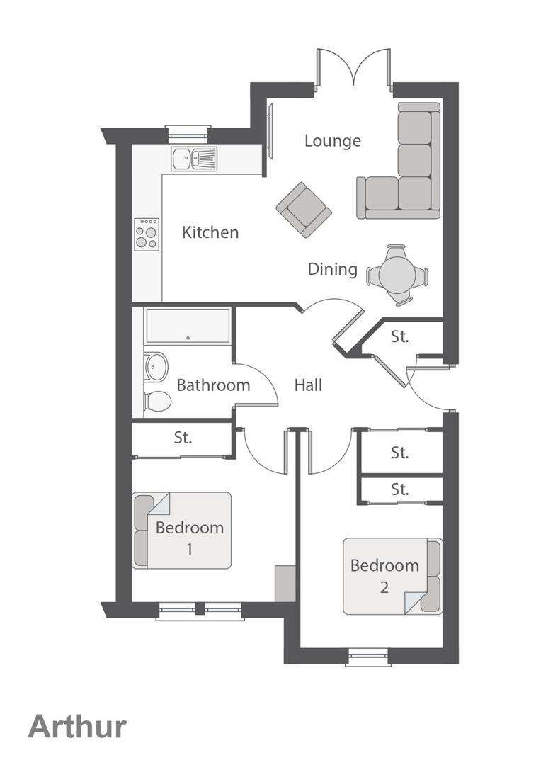 Arthur,, St Rule's View, Balmullo floorplan