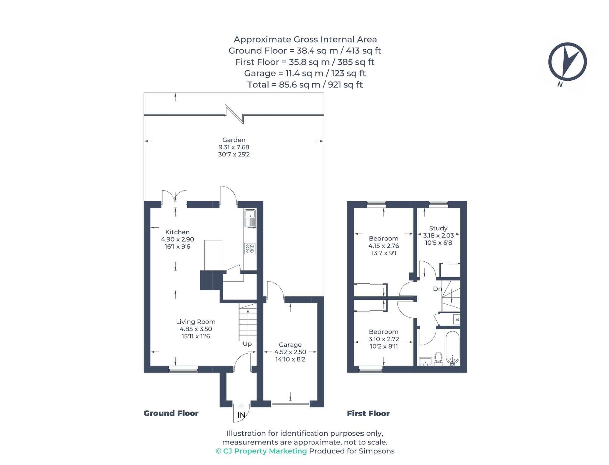 94 Pensclose, Witney floorplan