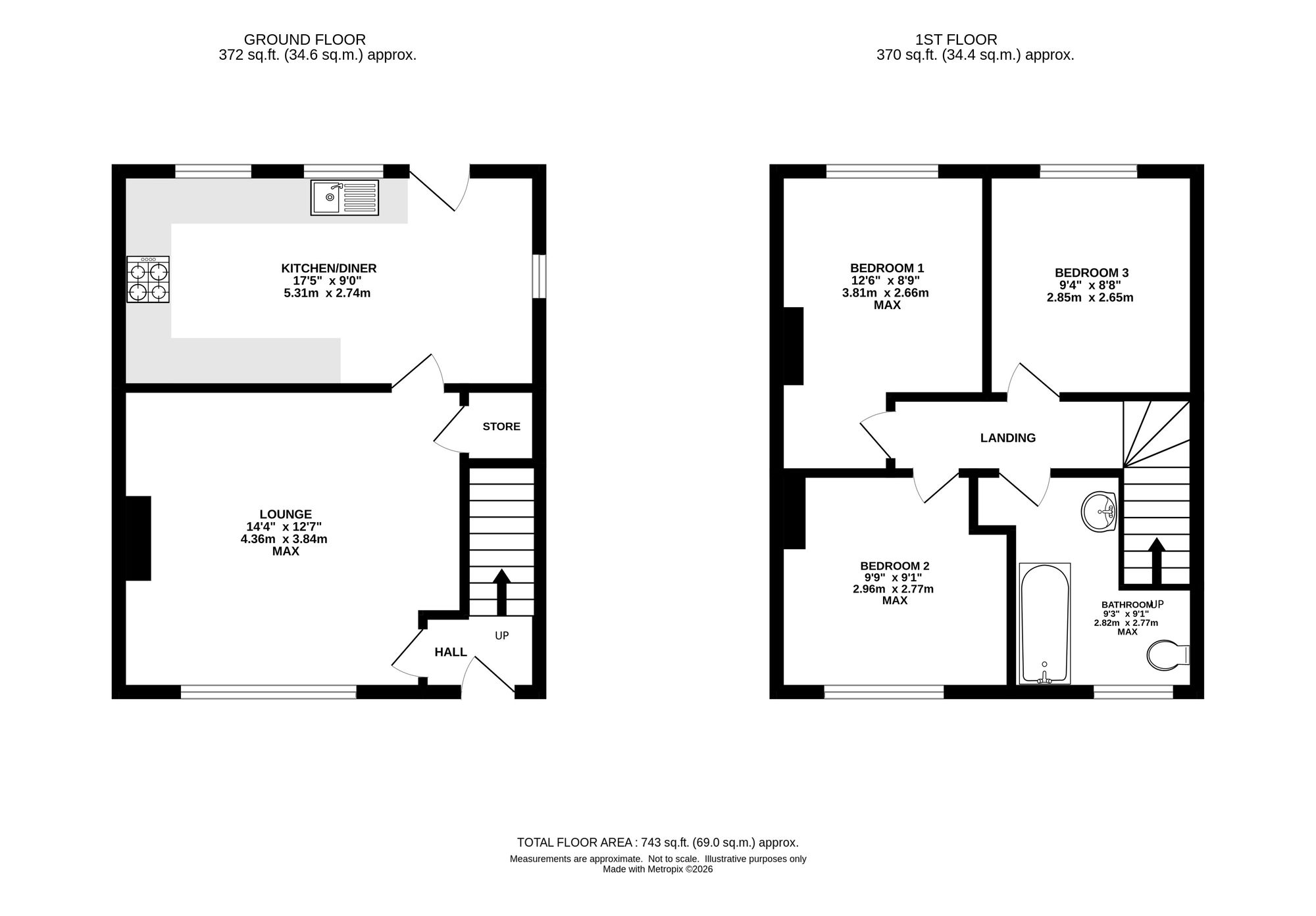 3 Furness Grove, Stockport floorplan
