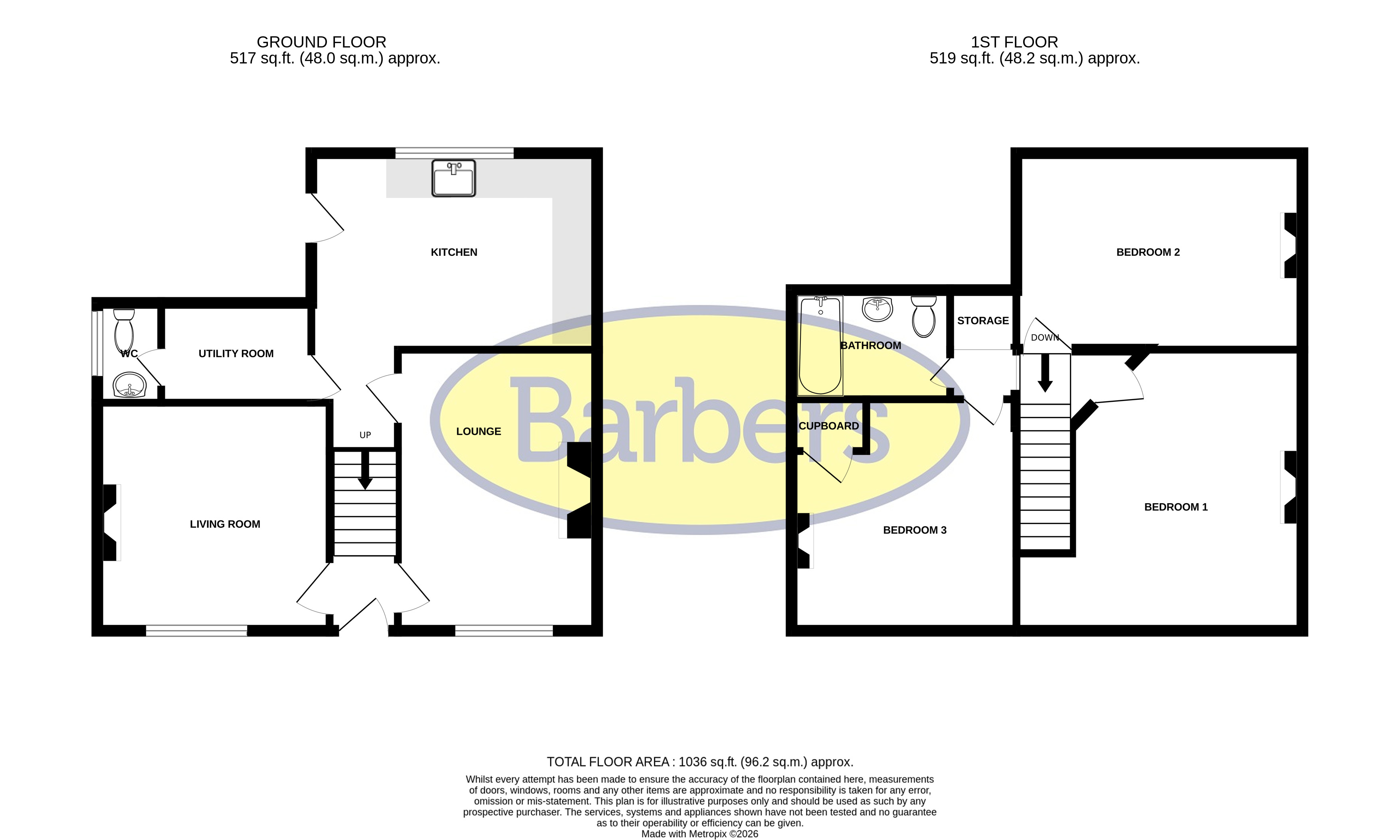 15, Shrewsbury Street, Whitchurch floorplan