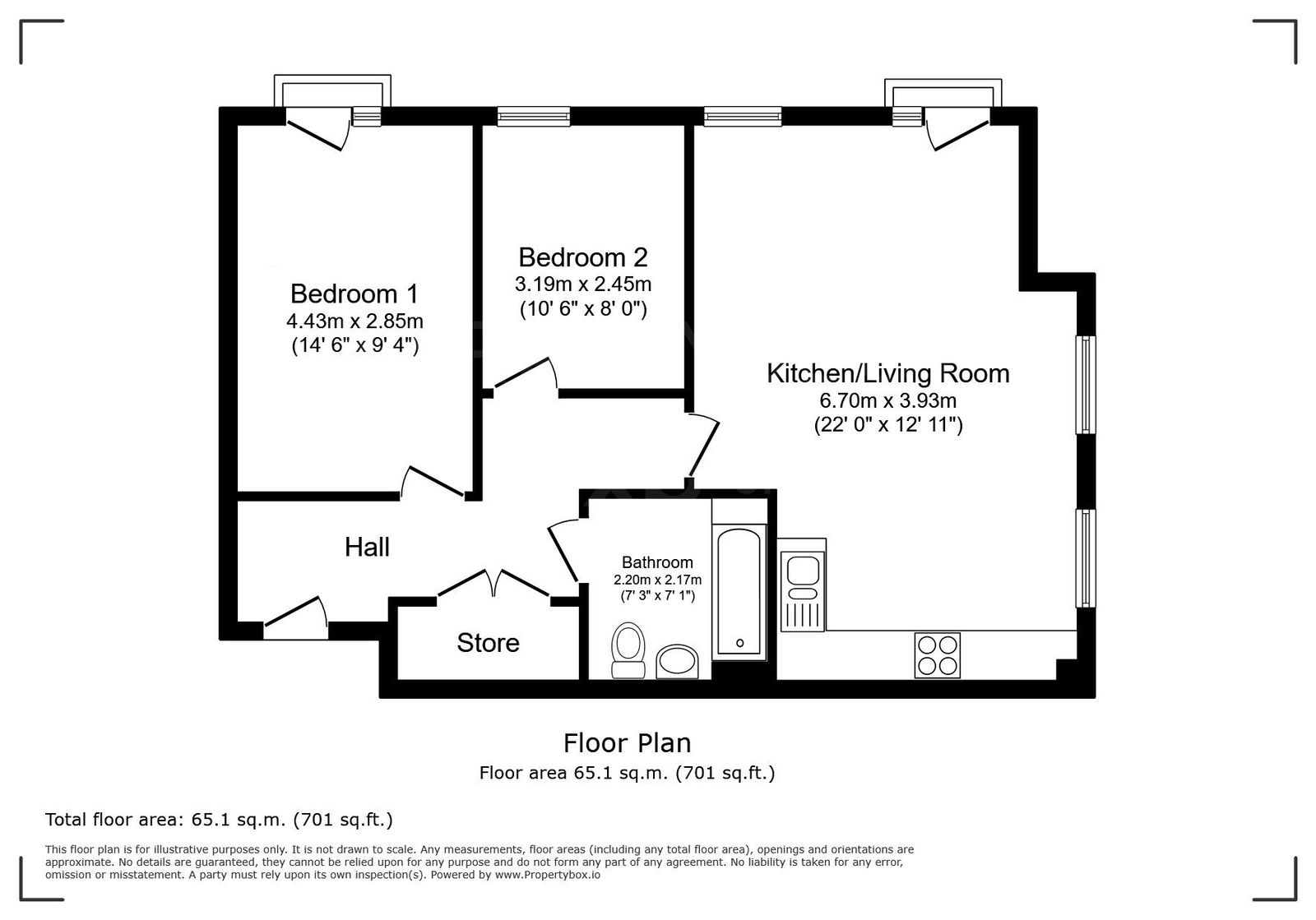 34, Rumbold Walk, Exeter floorplan