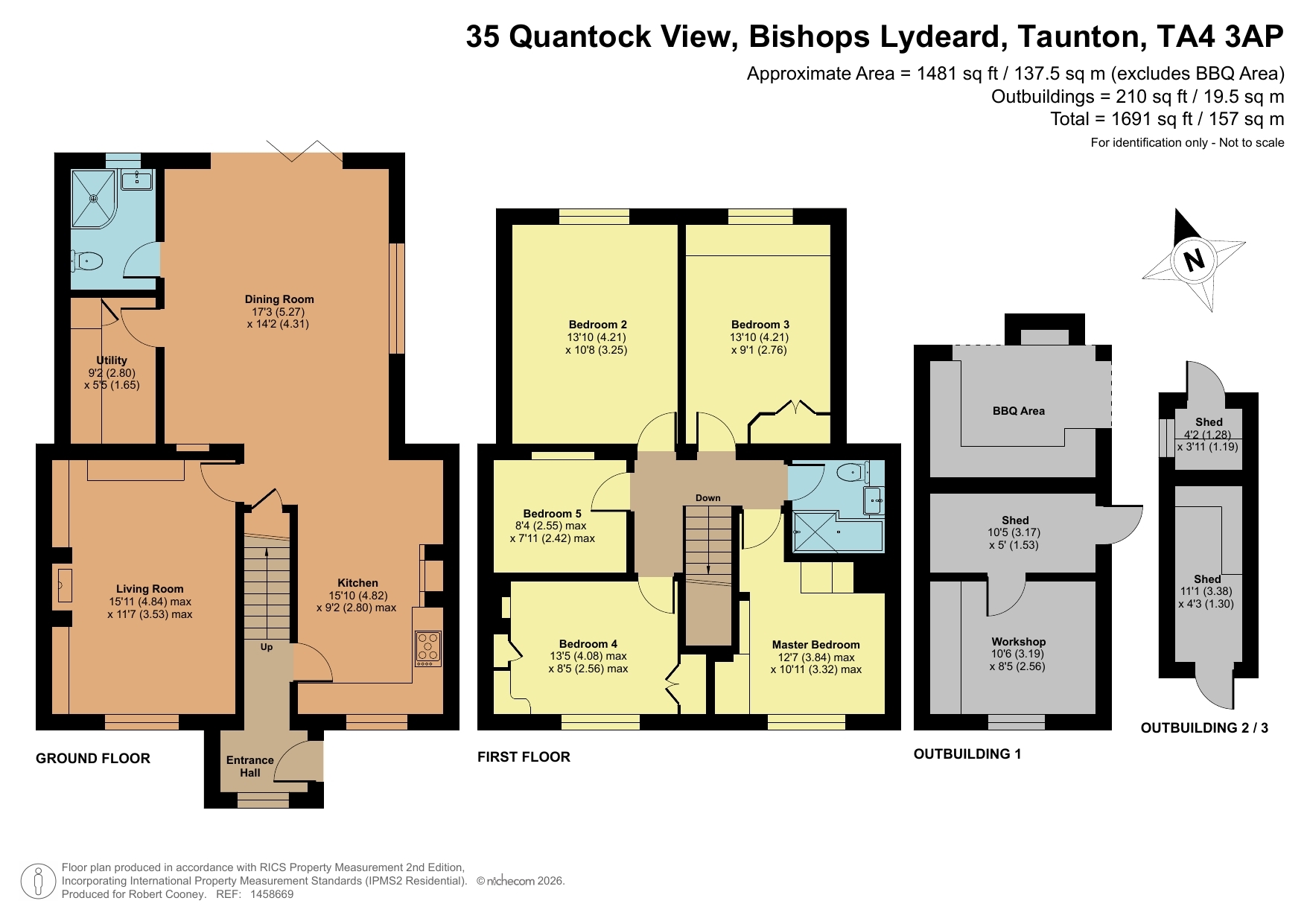 35 Quantock View, Bishops Lydeard floorplan