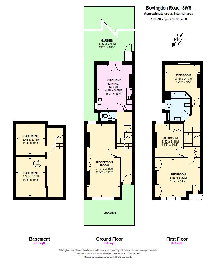 36, Bovingdon Road, London floorplan