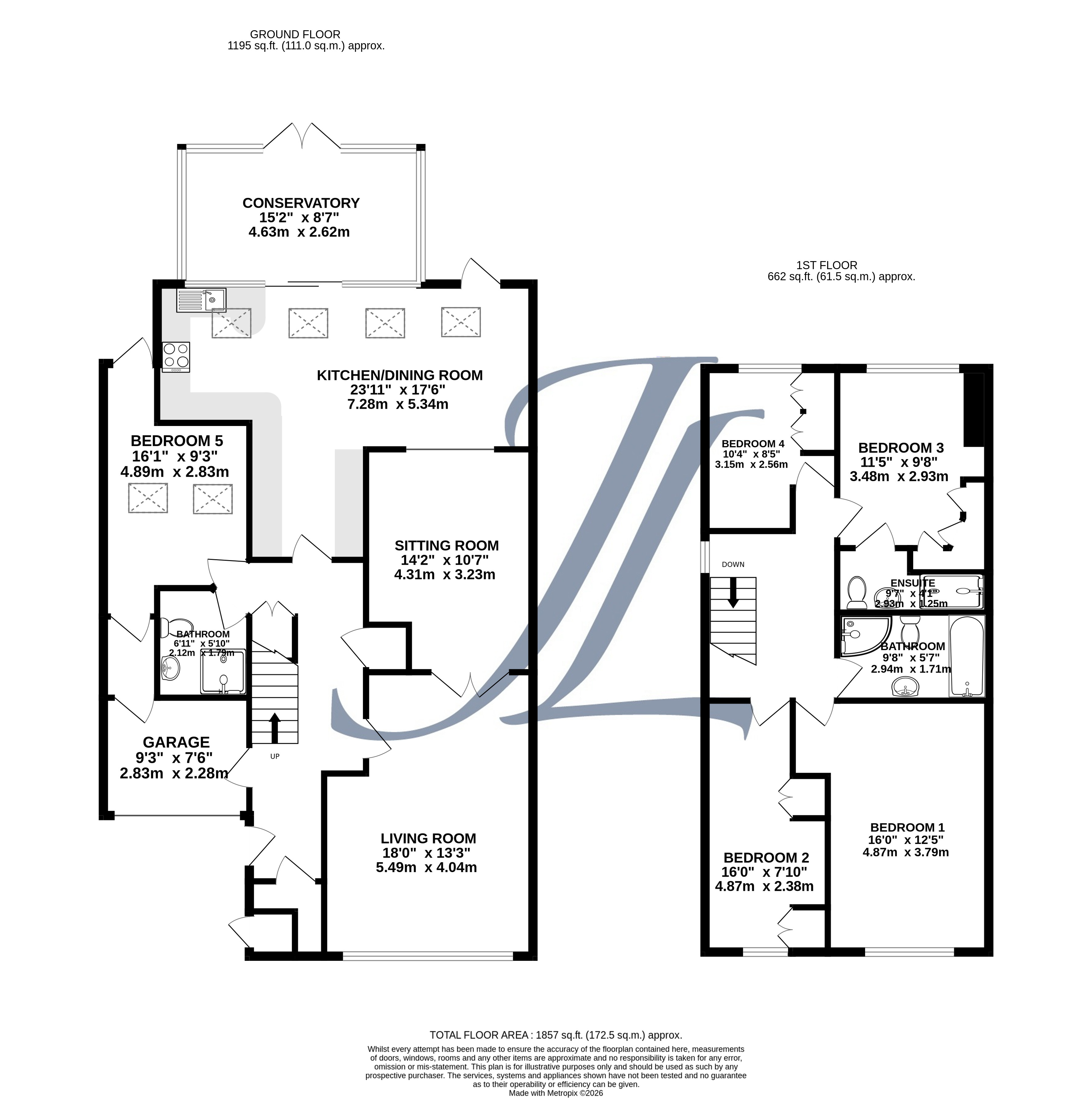16, Greville Drive, Birmingham floorplan