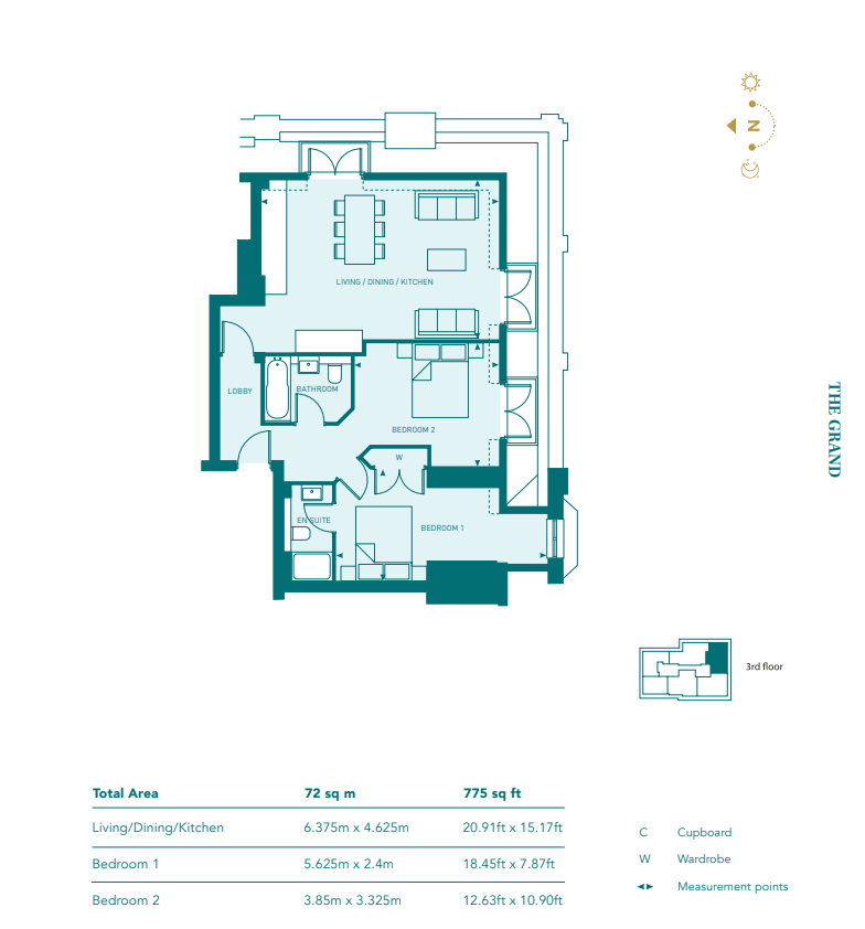 17 The Grand Apartments, Leigh-On-Sea floorplan