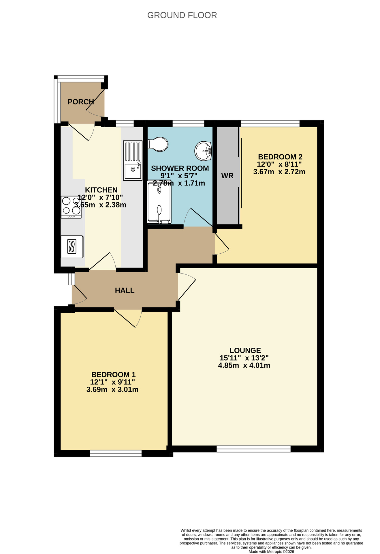 3 Southway Drive, Yeovil floorplan