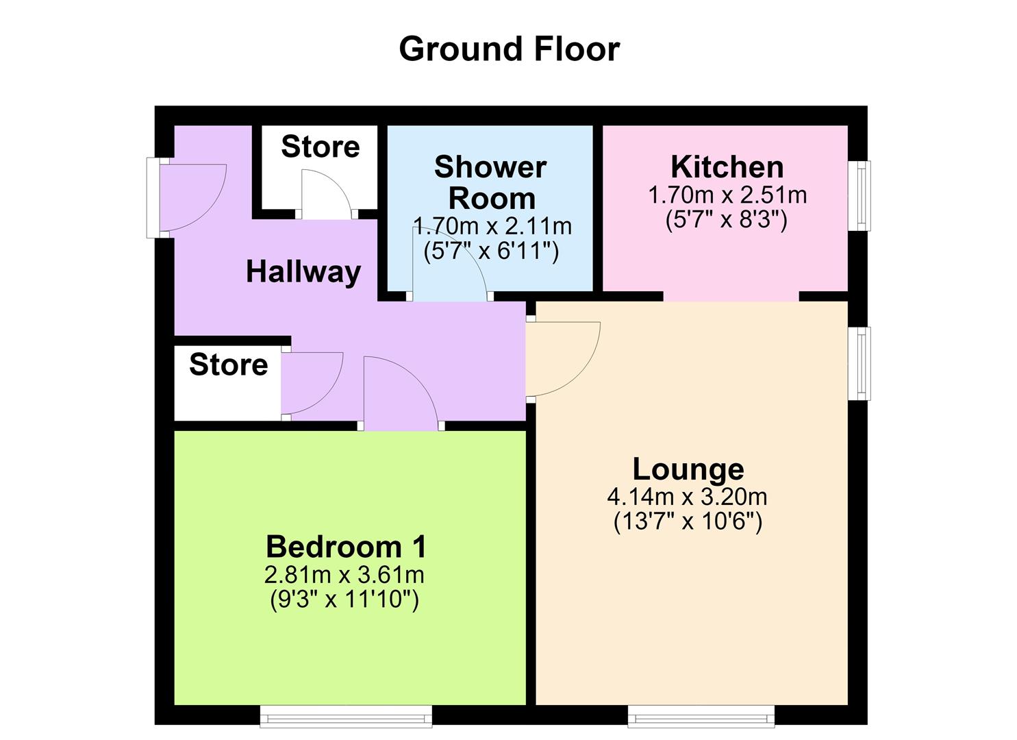 Flat 8, 32, Moat Lane, Birmingham floorplan