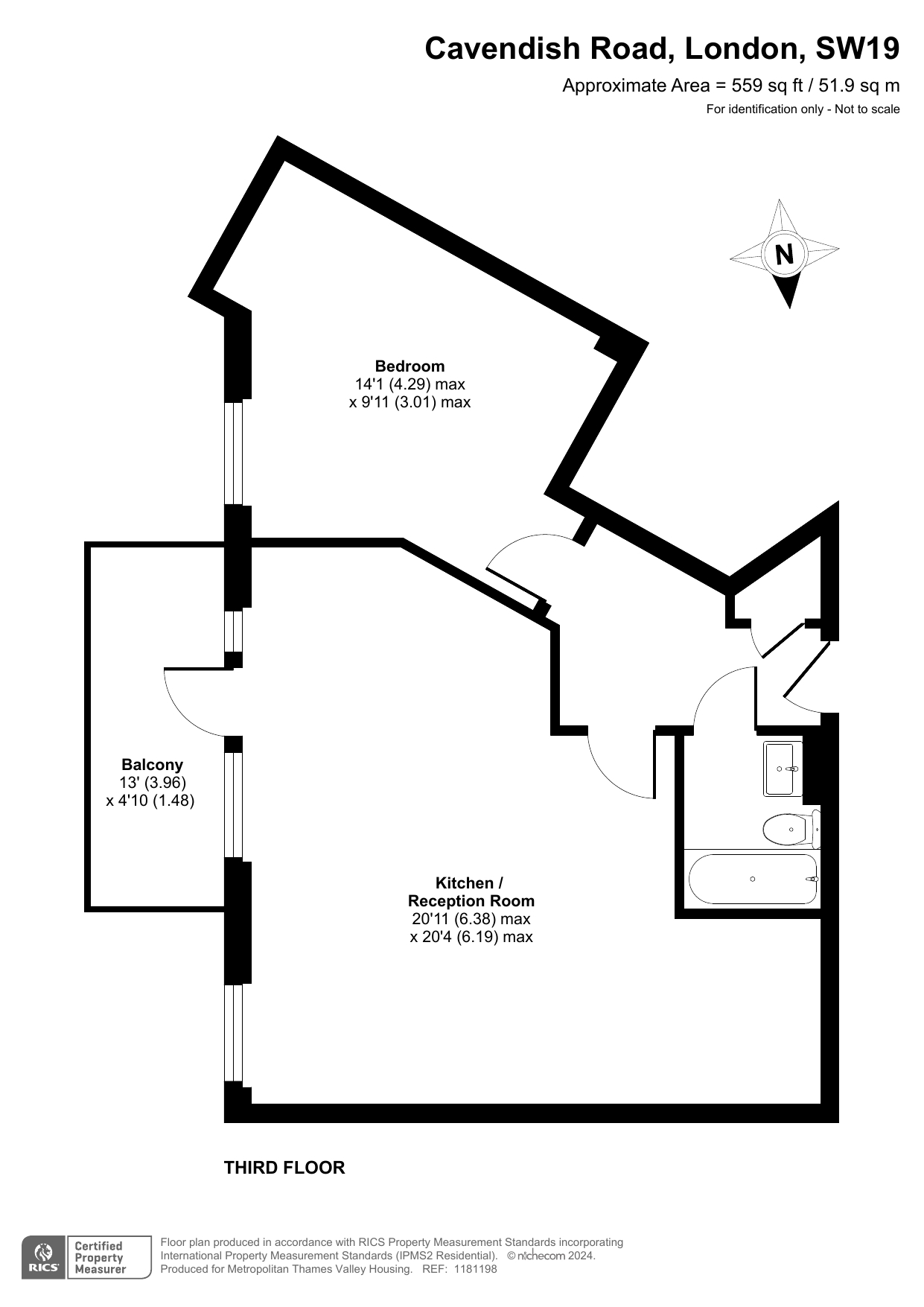 Cavendish Road, Colliers Wood floorplan