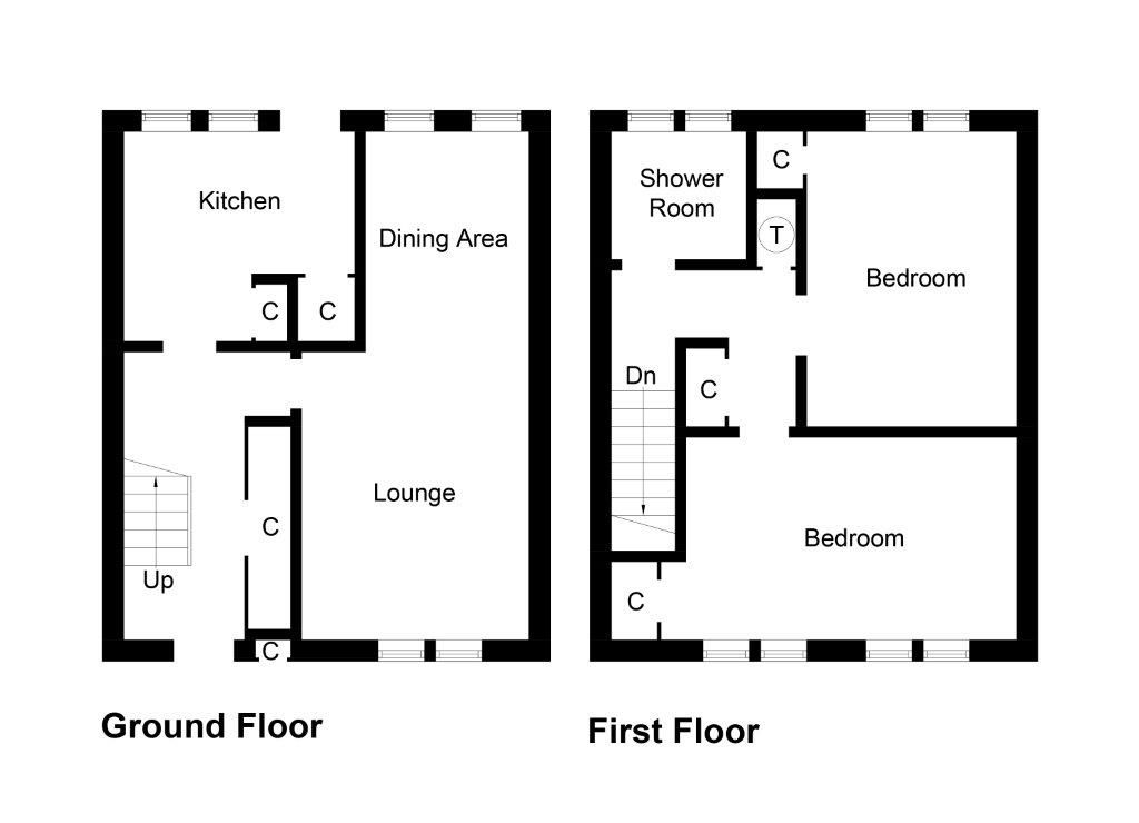 2 Bedrooms Terraced house for sale in 12 Maxtone Terrace, Gilmerton PH7