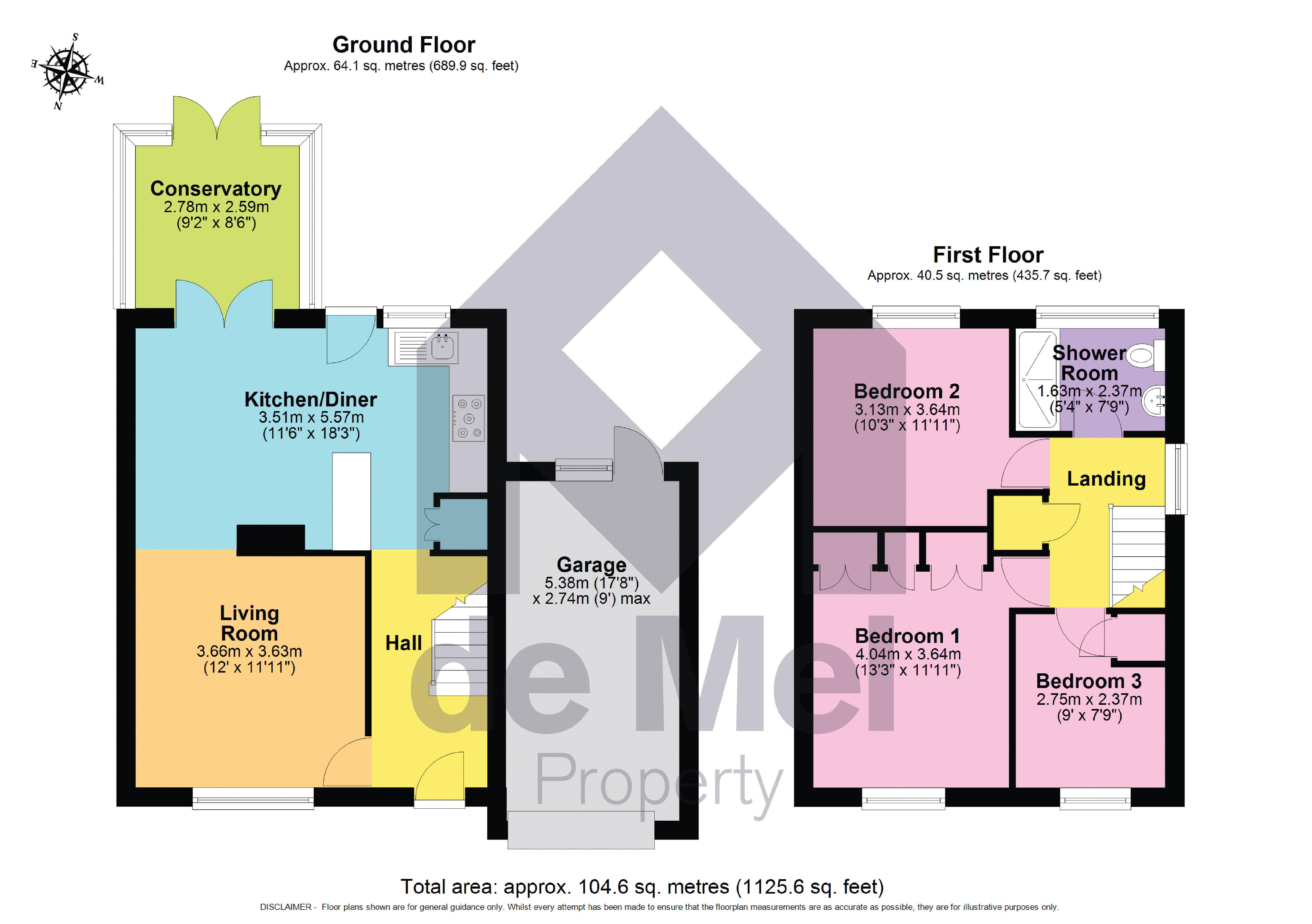 1, Churchill Grove, Tewkesbury floorplan