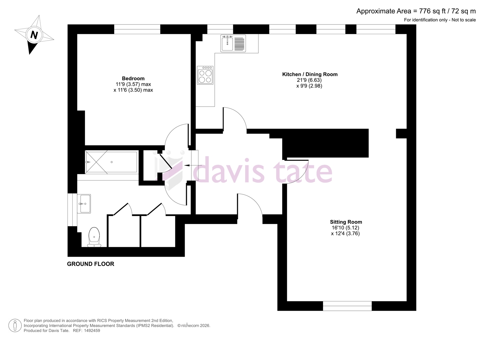 Flat 1, 54, Tilehurst Road, Berkshire floorplan
