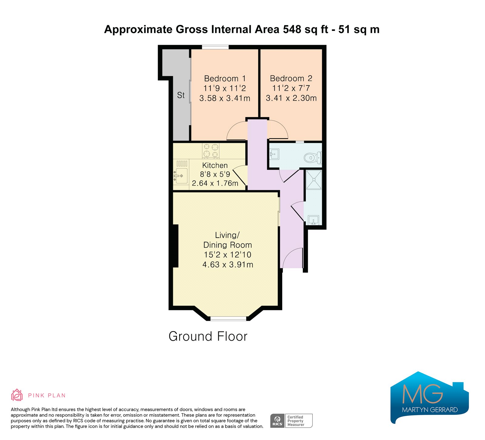Ground Floor Flat, 2, Huddleston Road, London floorplan