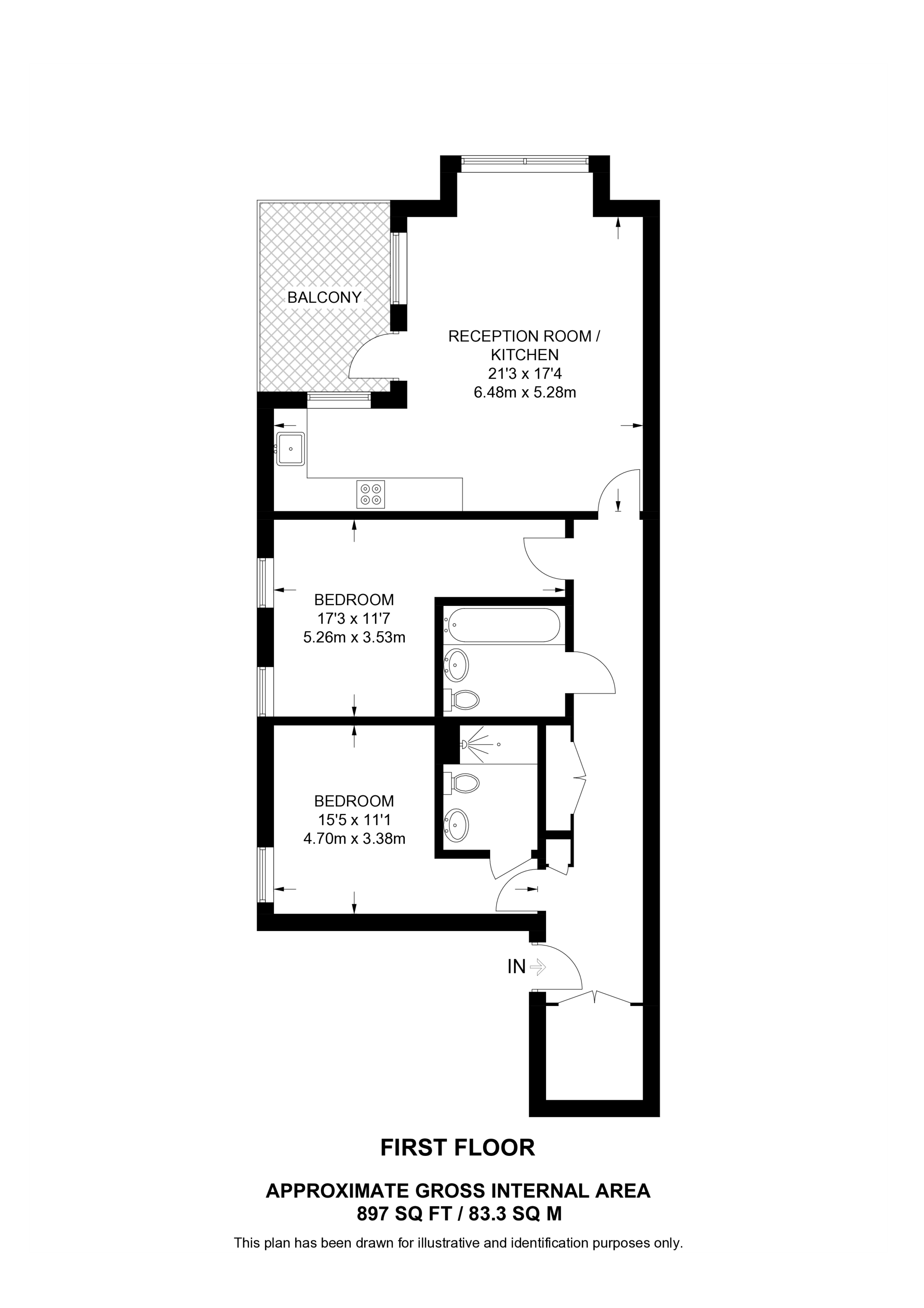 Academy House E13, Upton Park floorplan