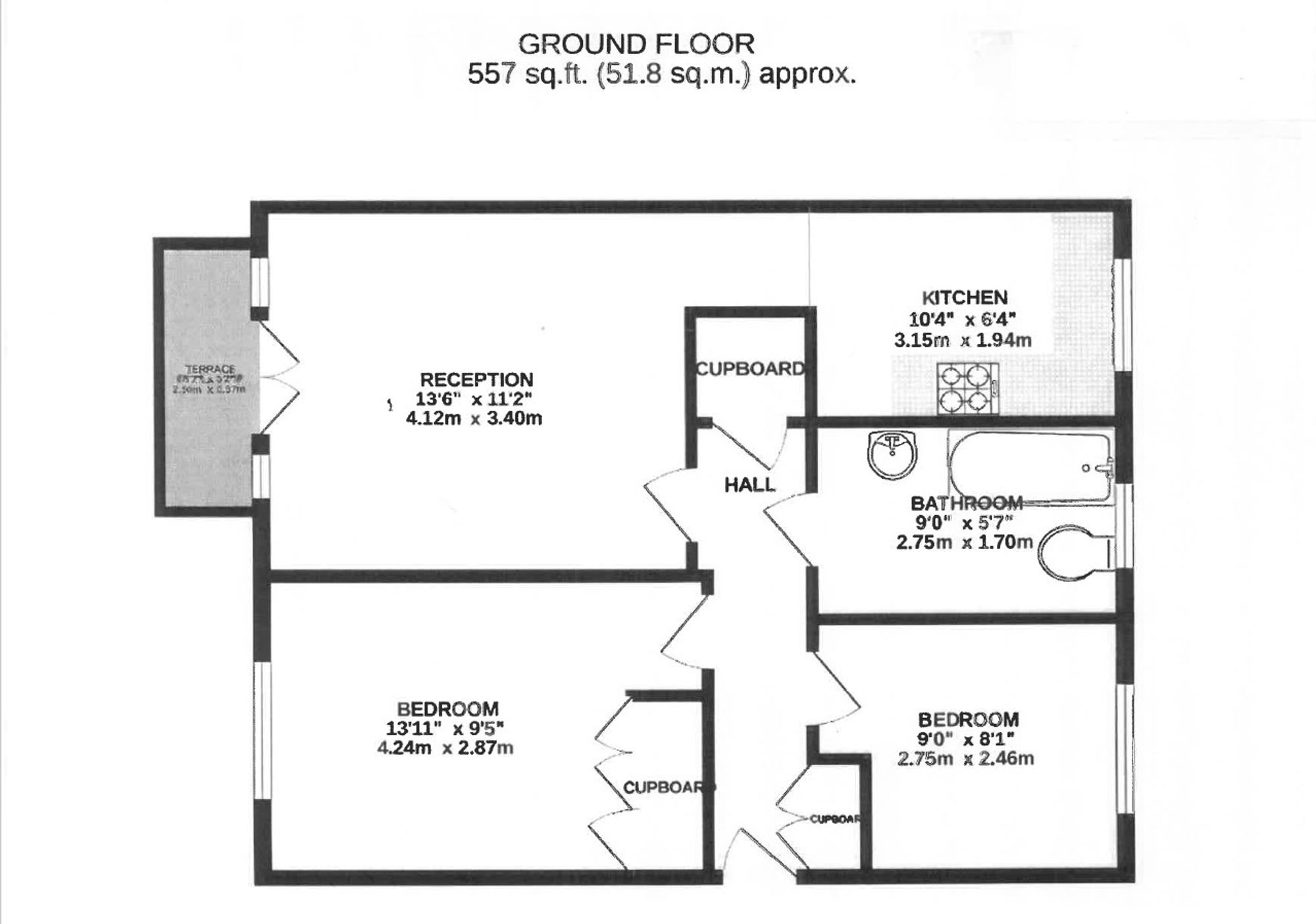 Flat 1, Heaton Court, London floorplan