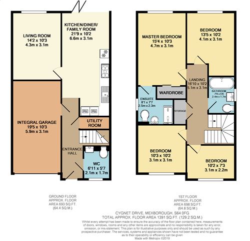 4 Bedrooms Detached house for sale in 60 Cygnet Drive, Mexborough S64