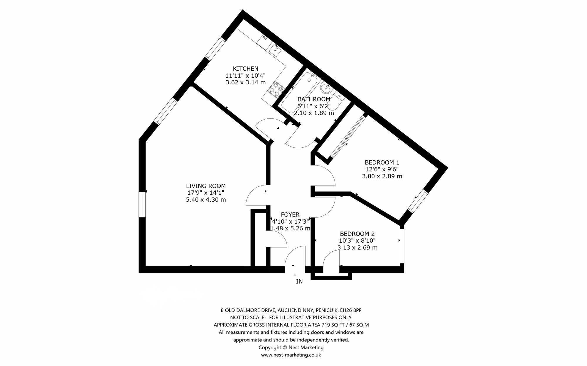8 Old Dalmore Drive, Penicuik floorplan