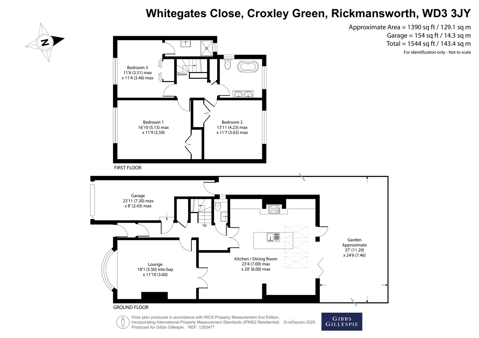 6, Whitegates Close, Rickmansworth floorplan