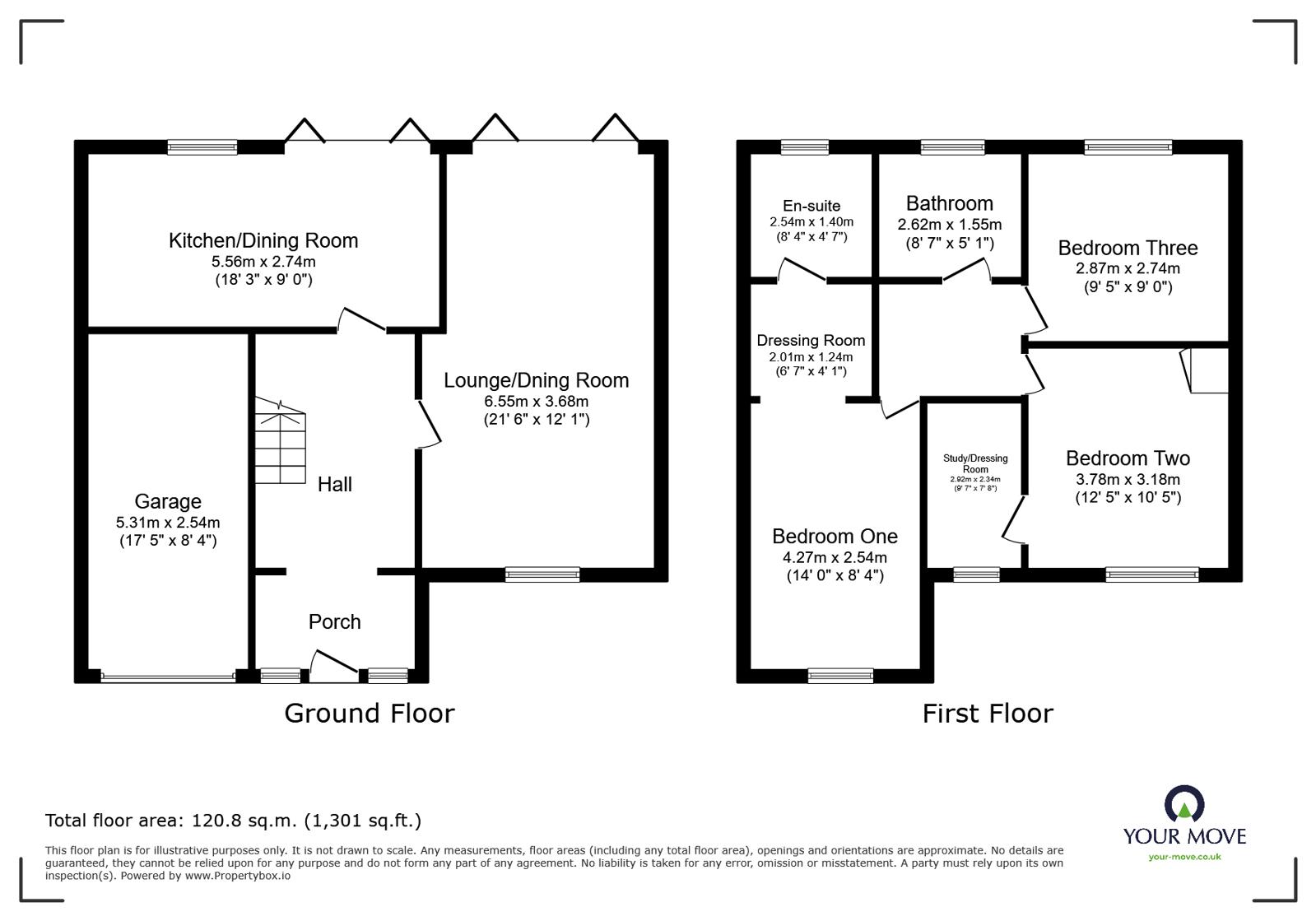 1, Browning Road, Derbyshire floorplan