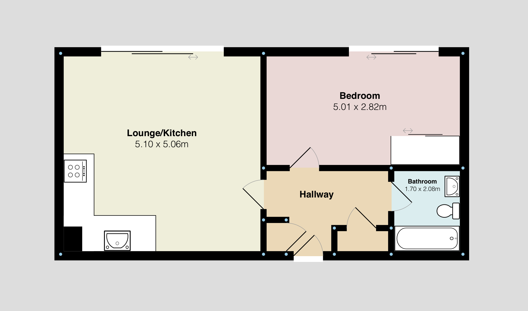 Apartment 402, Copperbox, High Street, Birmingham floorplan