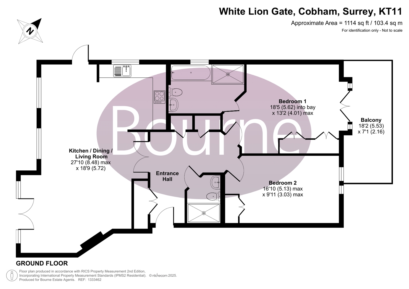 11, White Lion Gate, Cobham floorplan