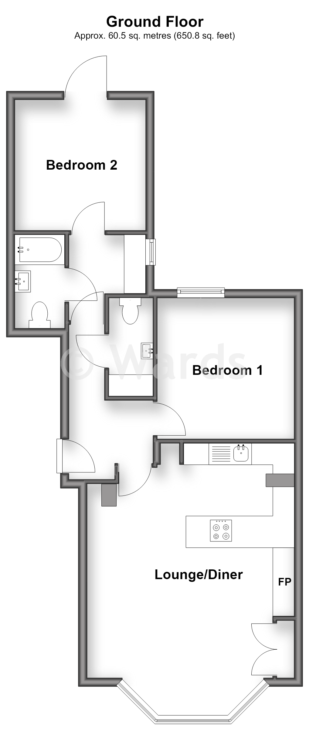 98, Grosvenor Place, Margate floorplan