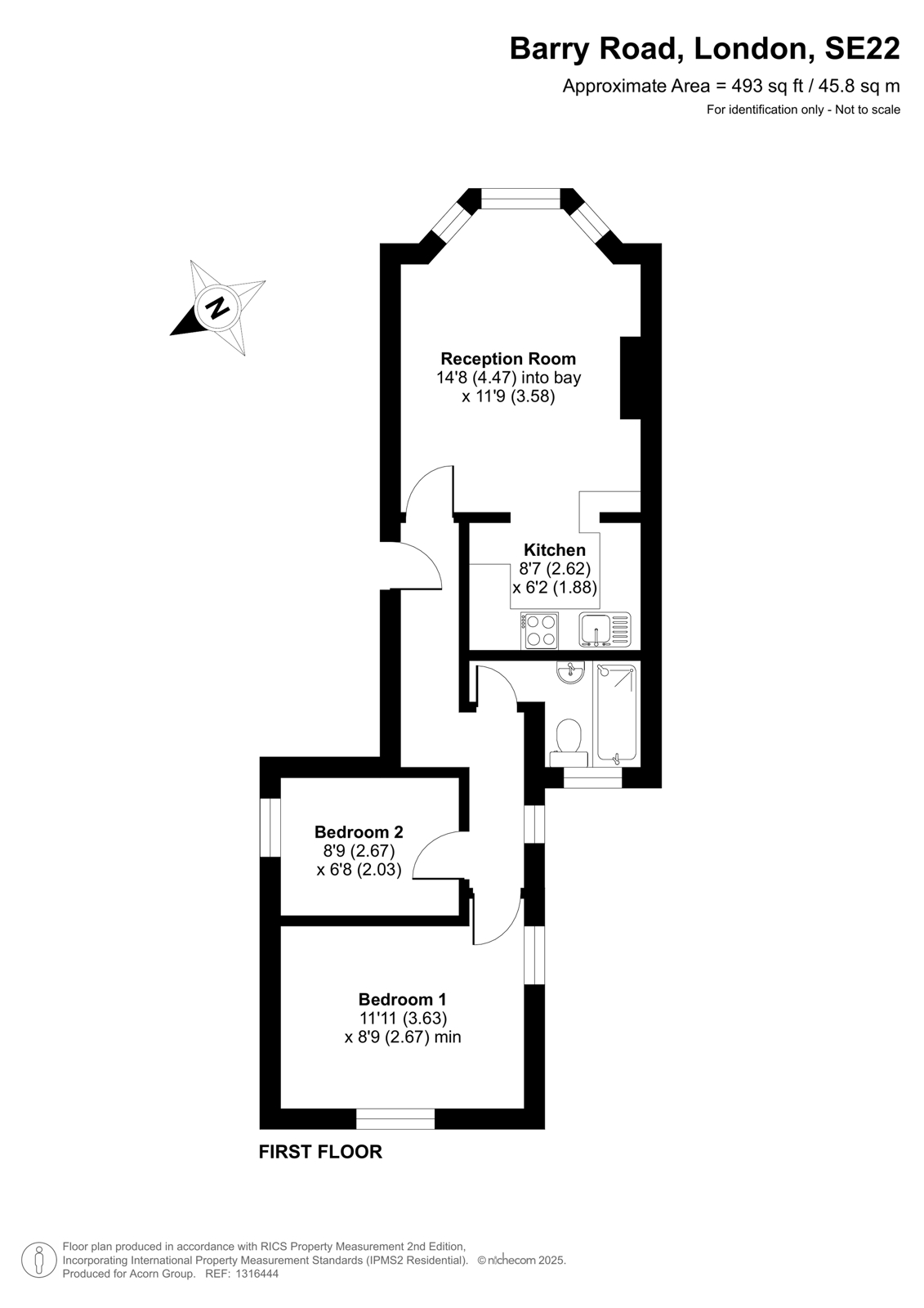 Flat A, 160, Barry Road, London floorplan