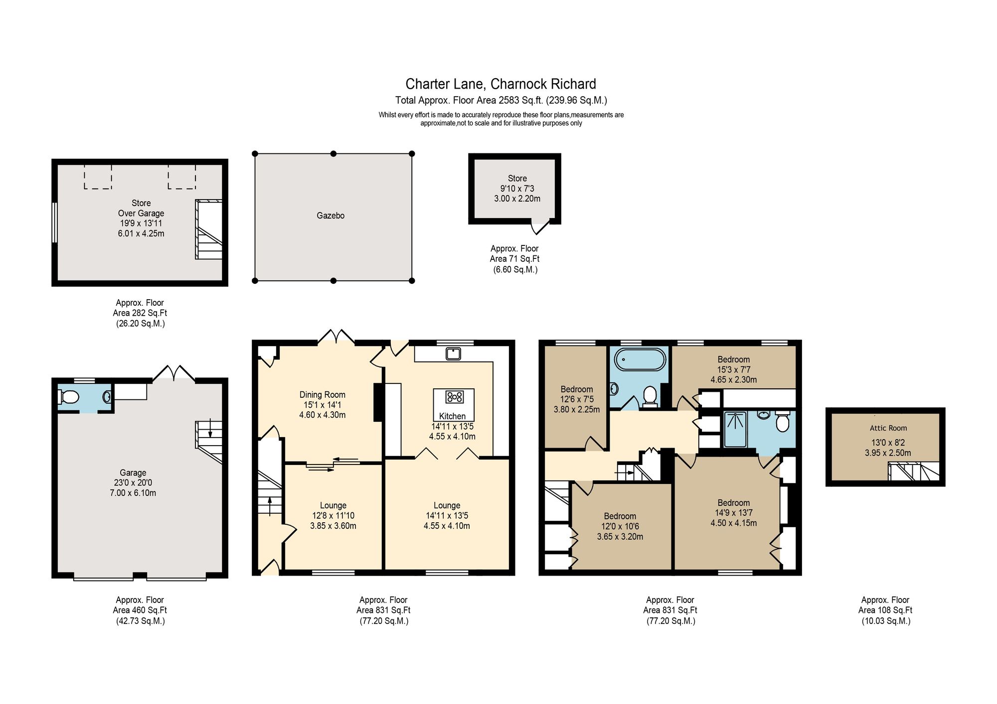 19 Charter Lane, Chorley floorplan